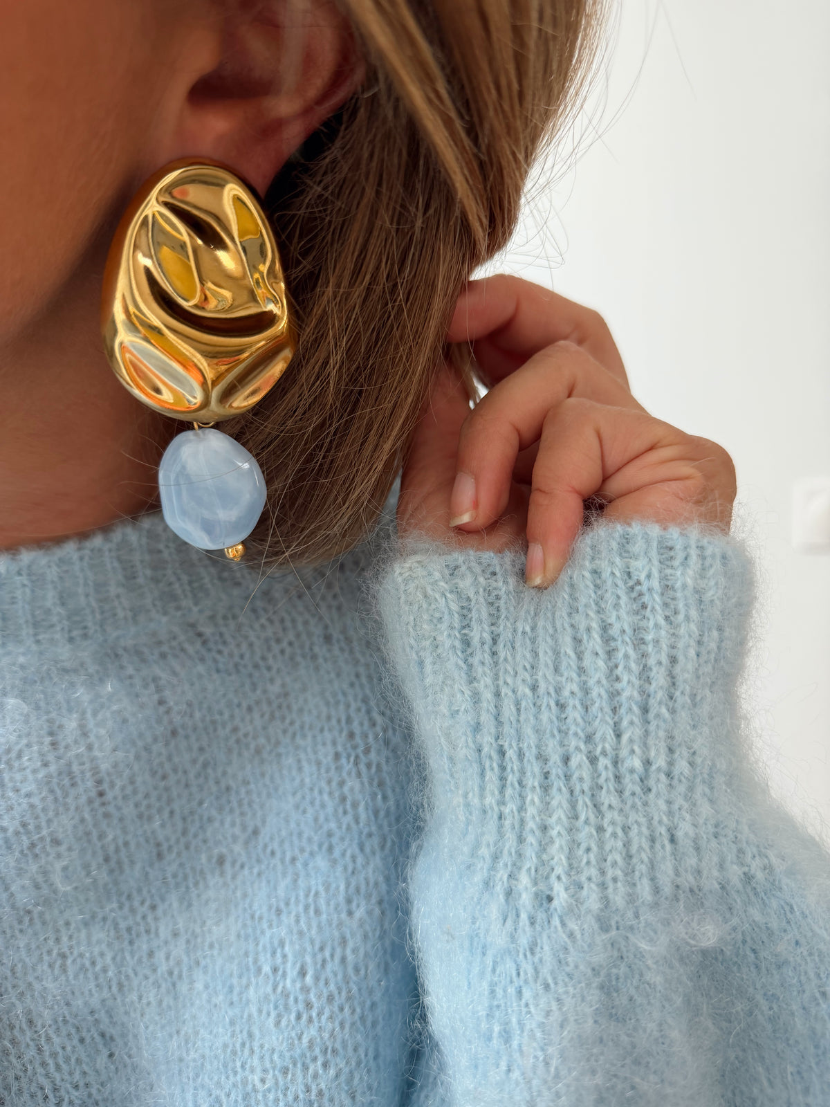 Boucles d’oreilles Bonnie - bleu