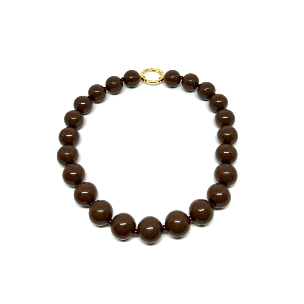 Collier Alphonse - chocolat