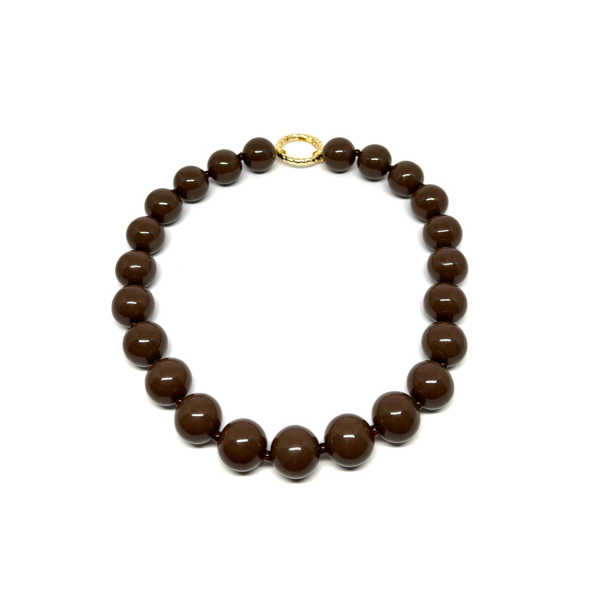 Collier Alphonse - chocolat
