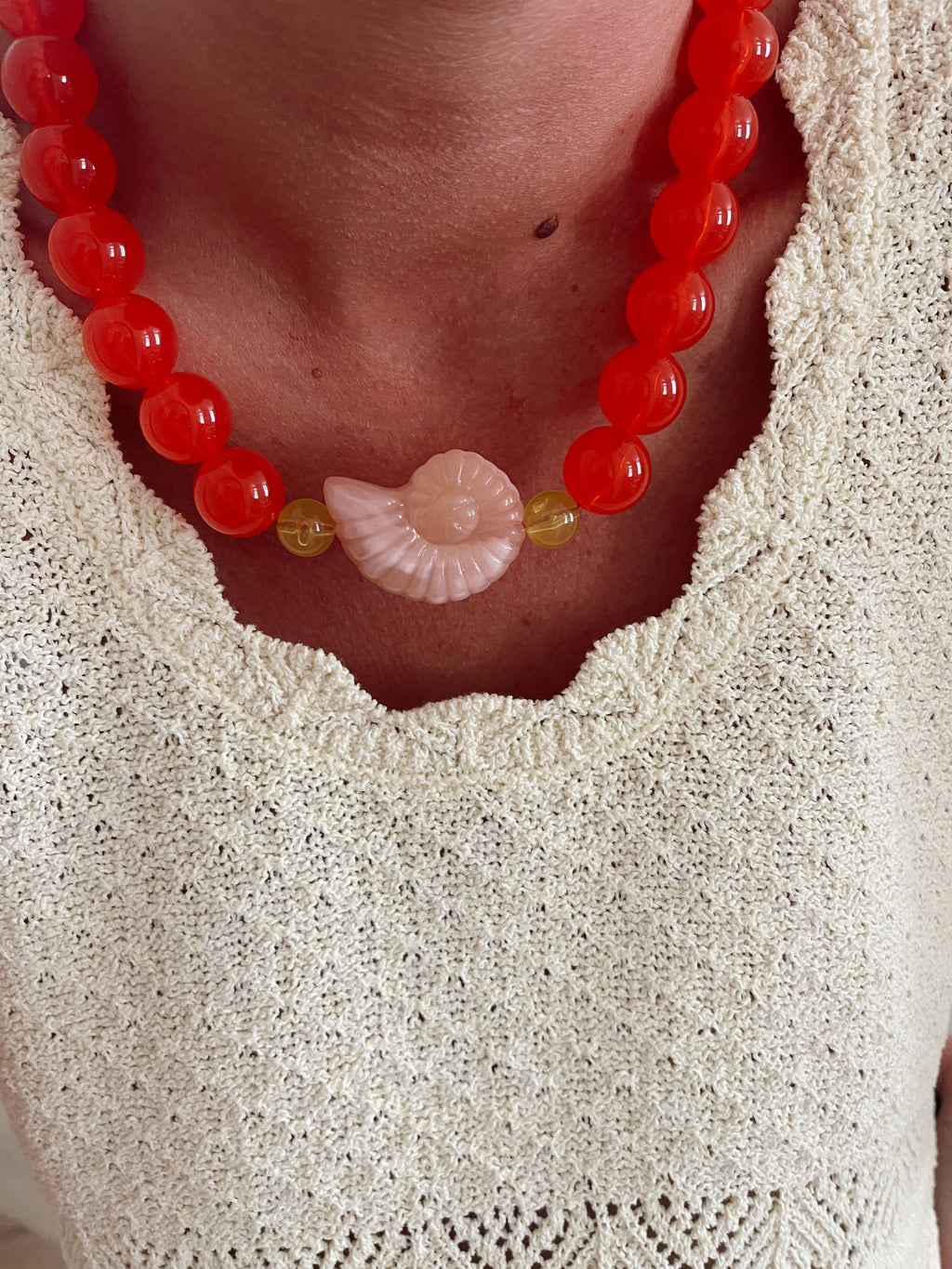 Collier Arielle - orange