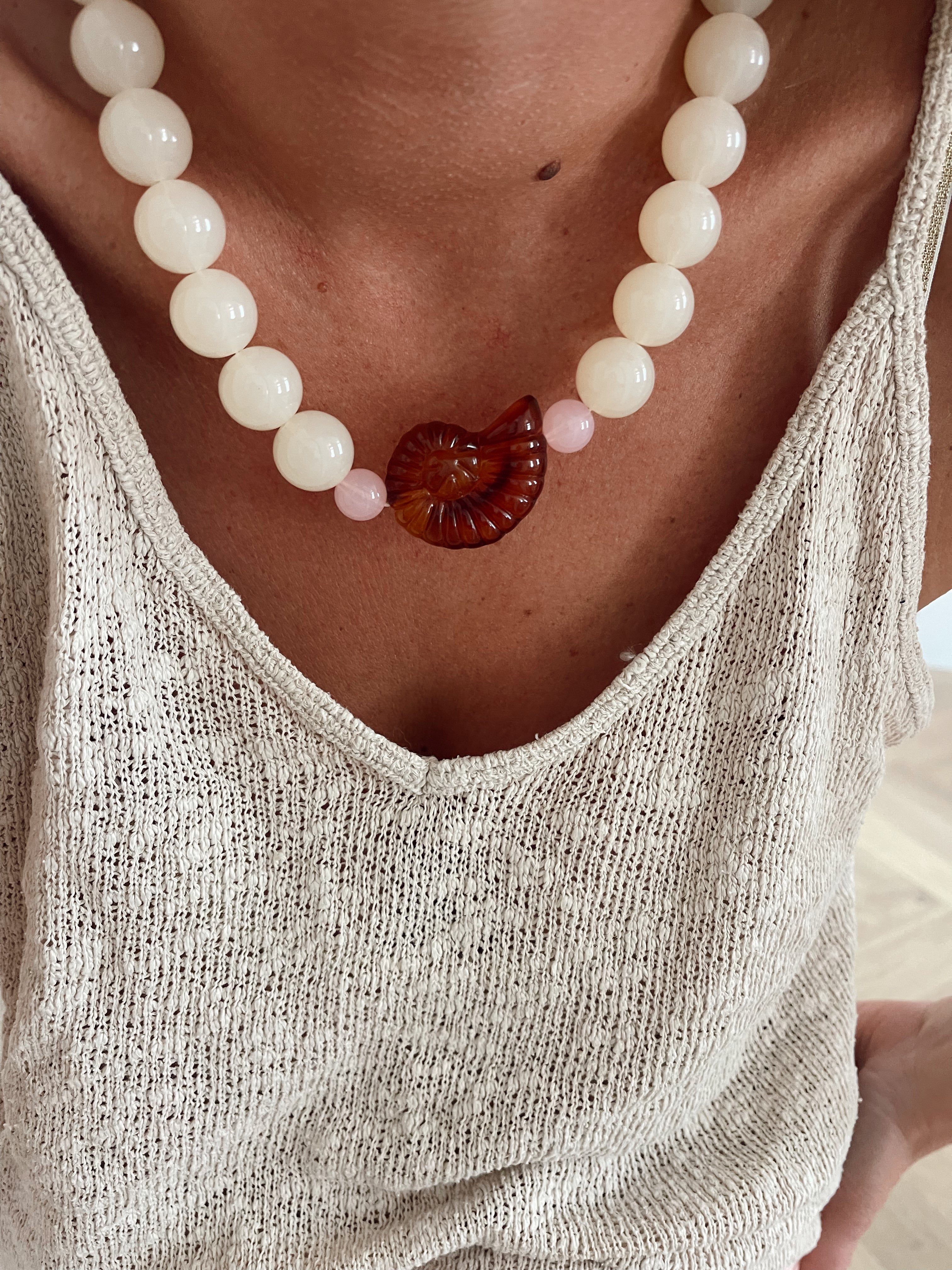 Collier Arielle - vanille