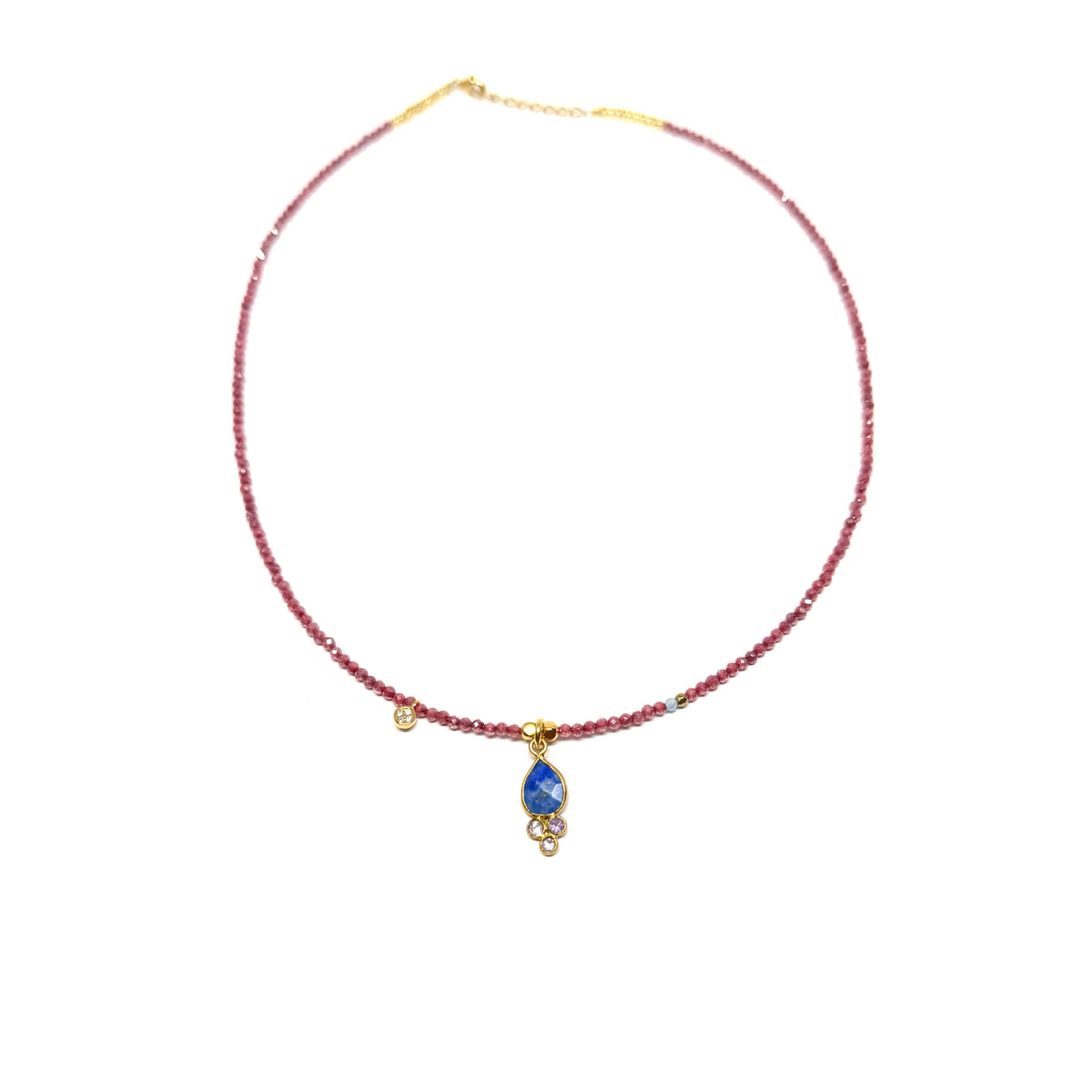 Collier Louison - framboise