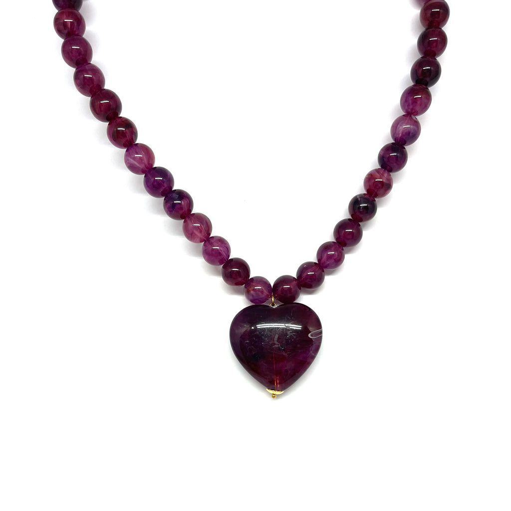 Collier Gabriel - aubergine