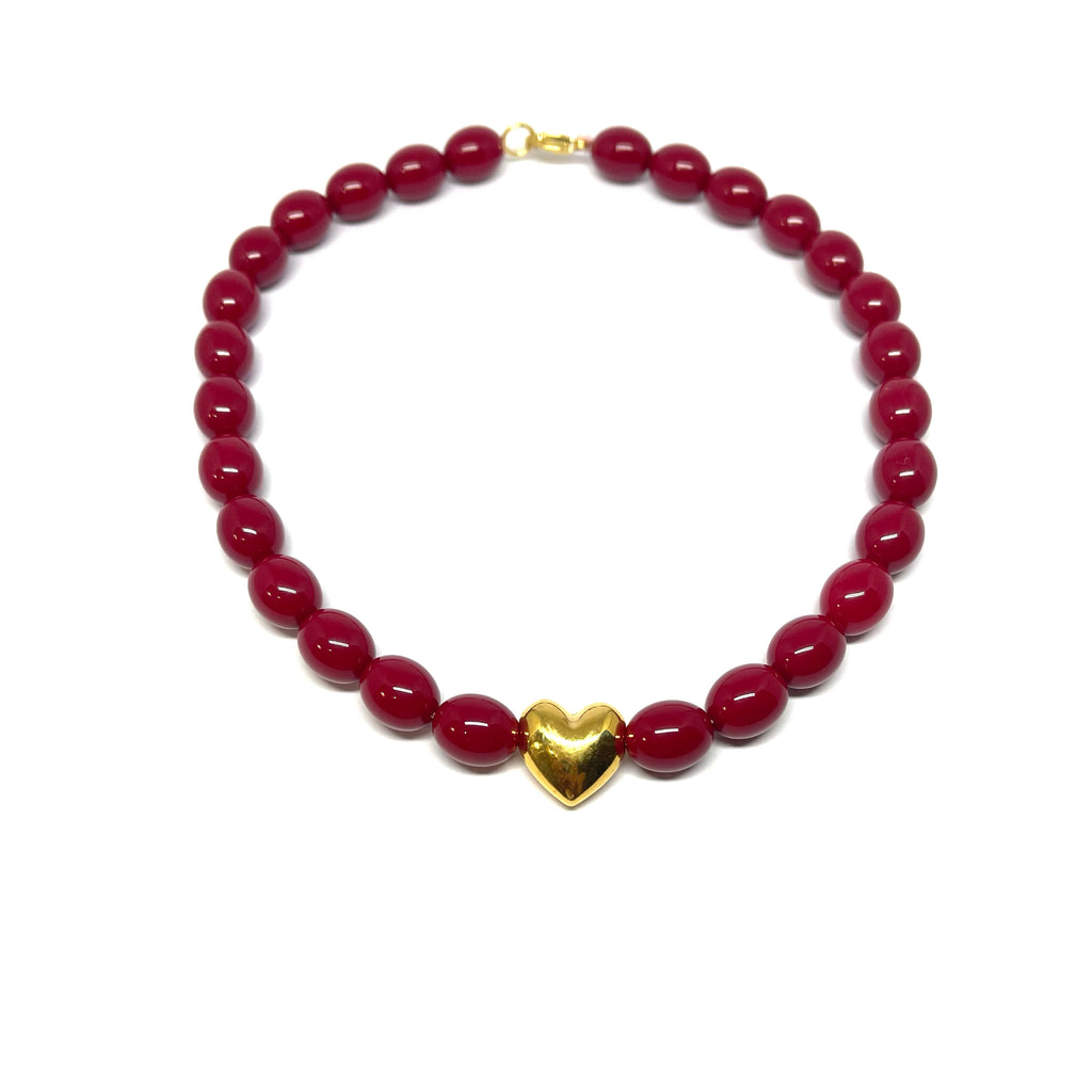 Collier Martin - rouge