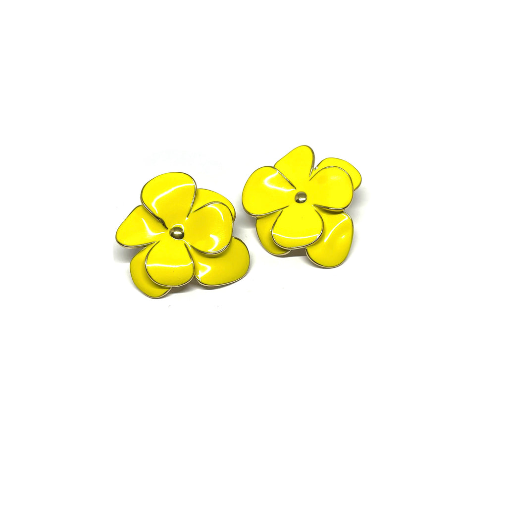 Boucles d'oreilles Telma - jaune