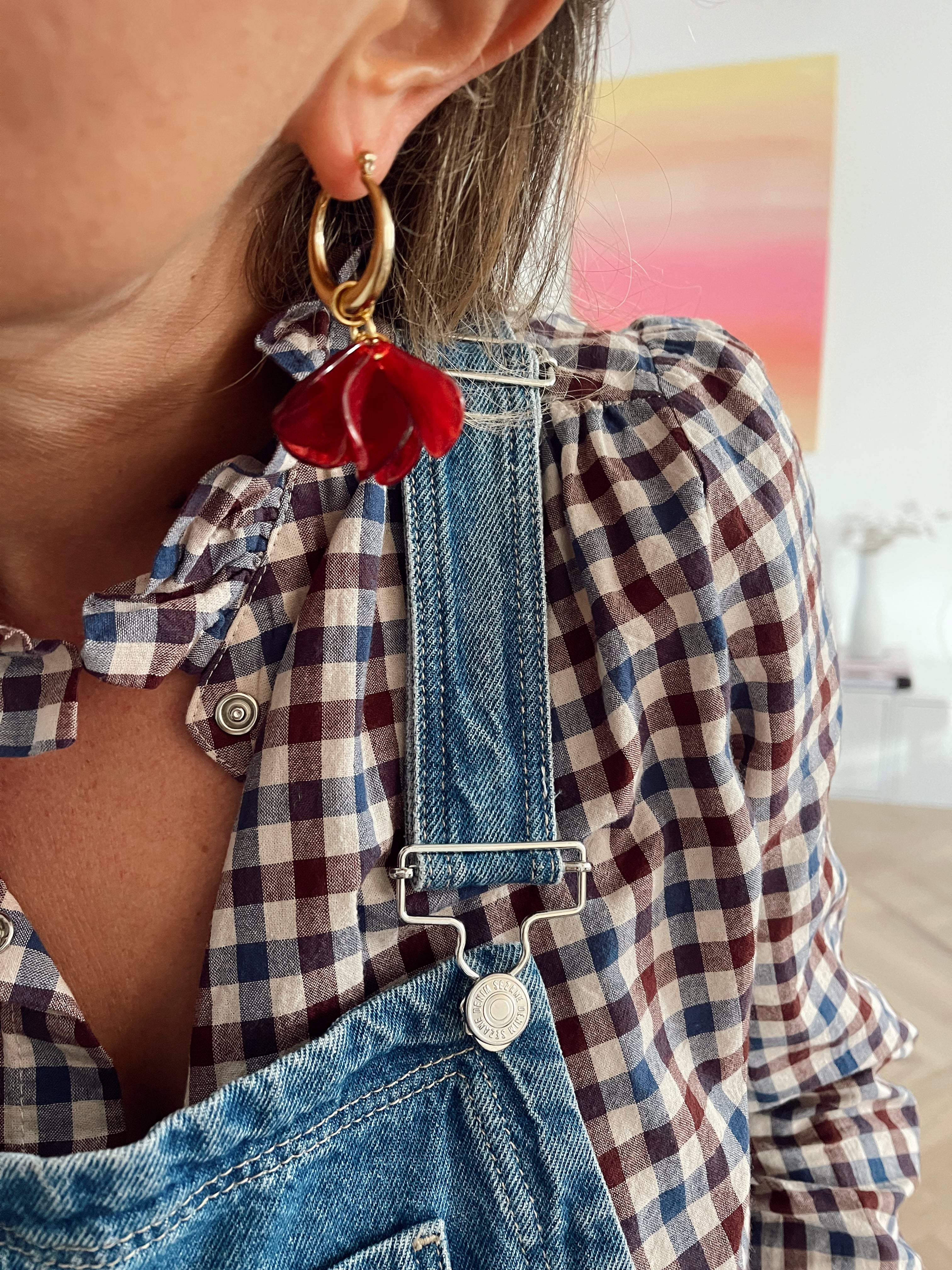 Créoles Palma - rouge