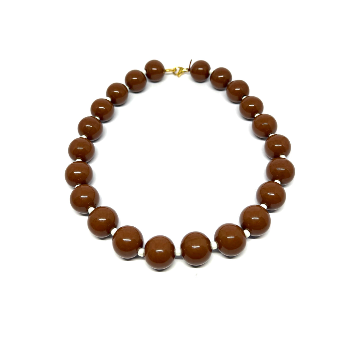 Collier André - brun blanc