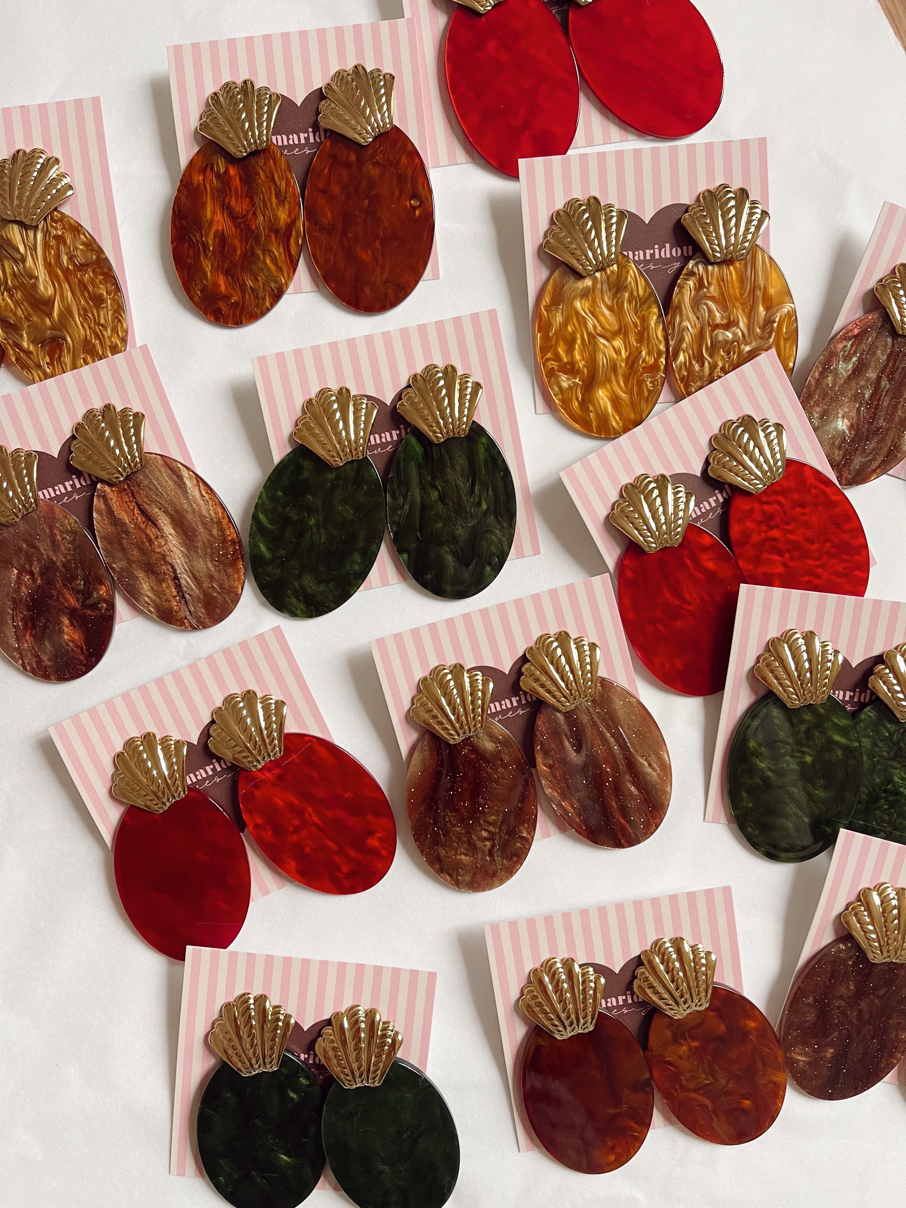 Boucles d'oreilles Paula - cacao