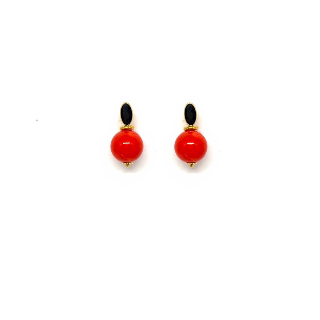 Boucles d’oreilles Alphonse - rouge