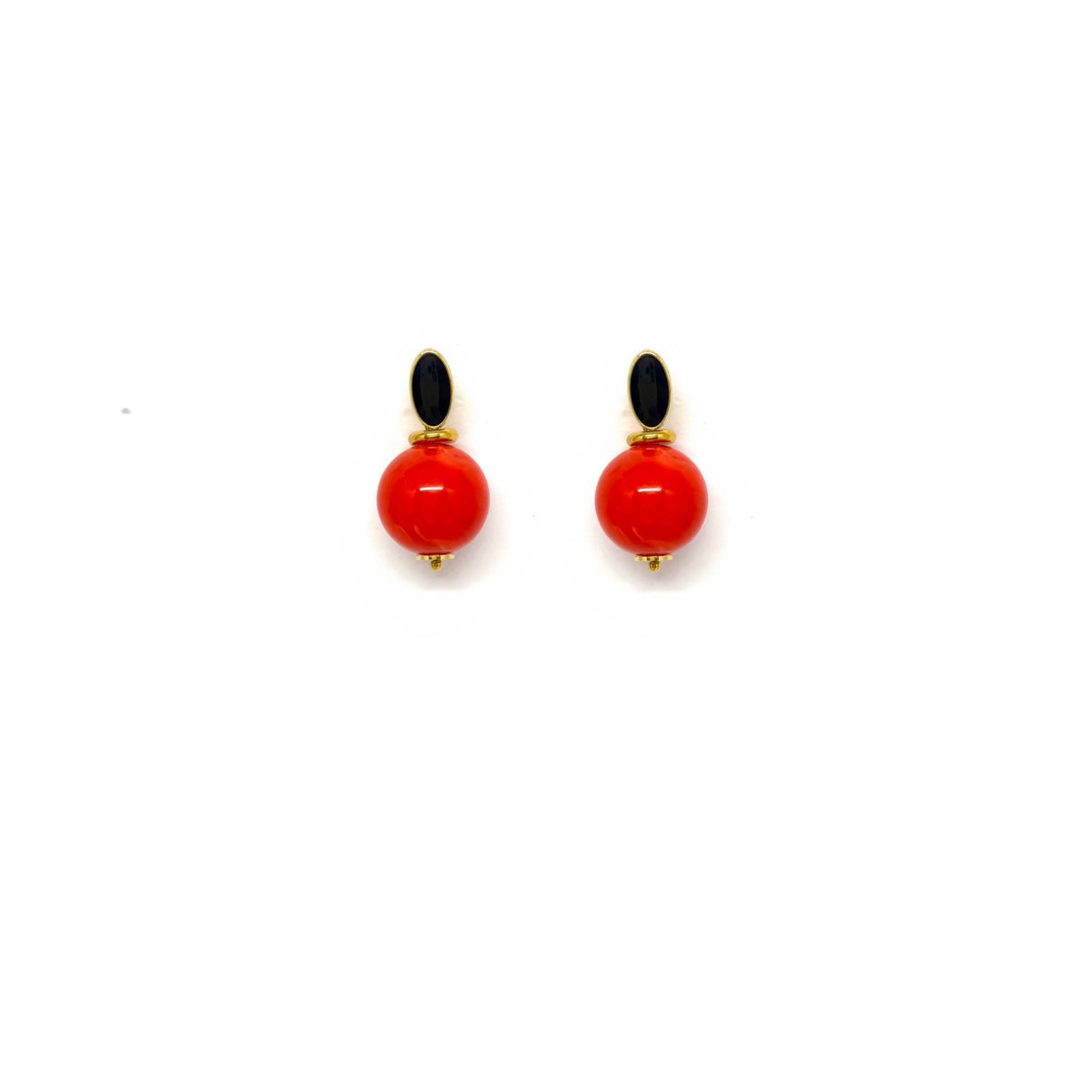 Boucles d’oreilles Alphonse - rouge