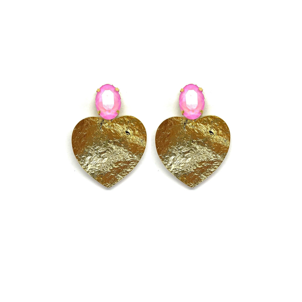 Boucles d'oreilles Daphné - rose