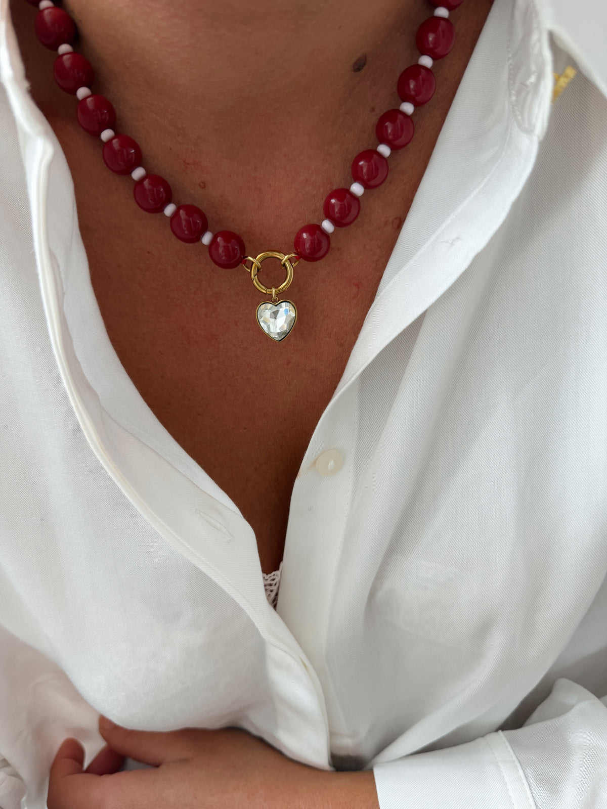 Collier Alfred - rouge