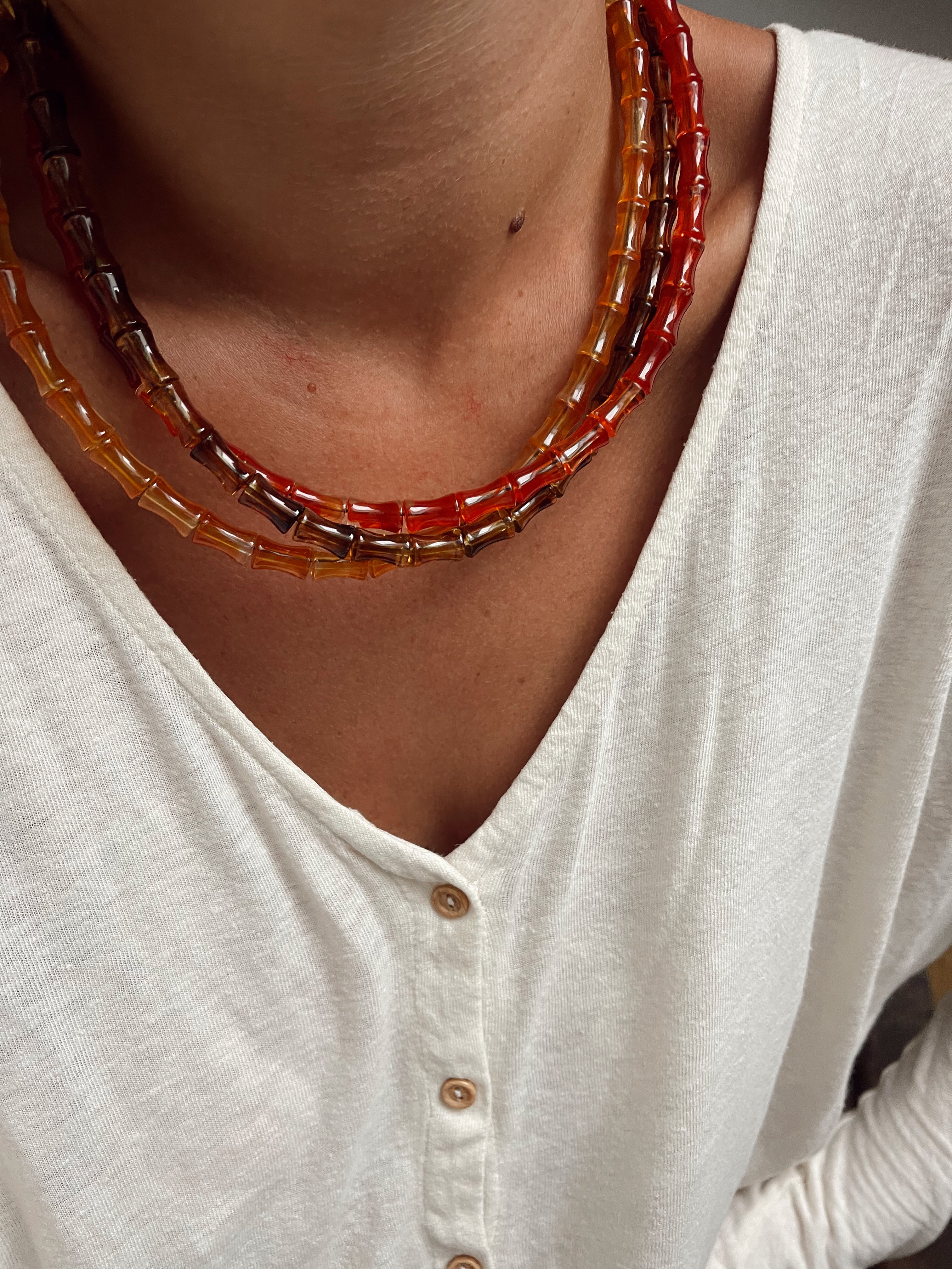 Collier Paul - orange