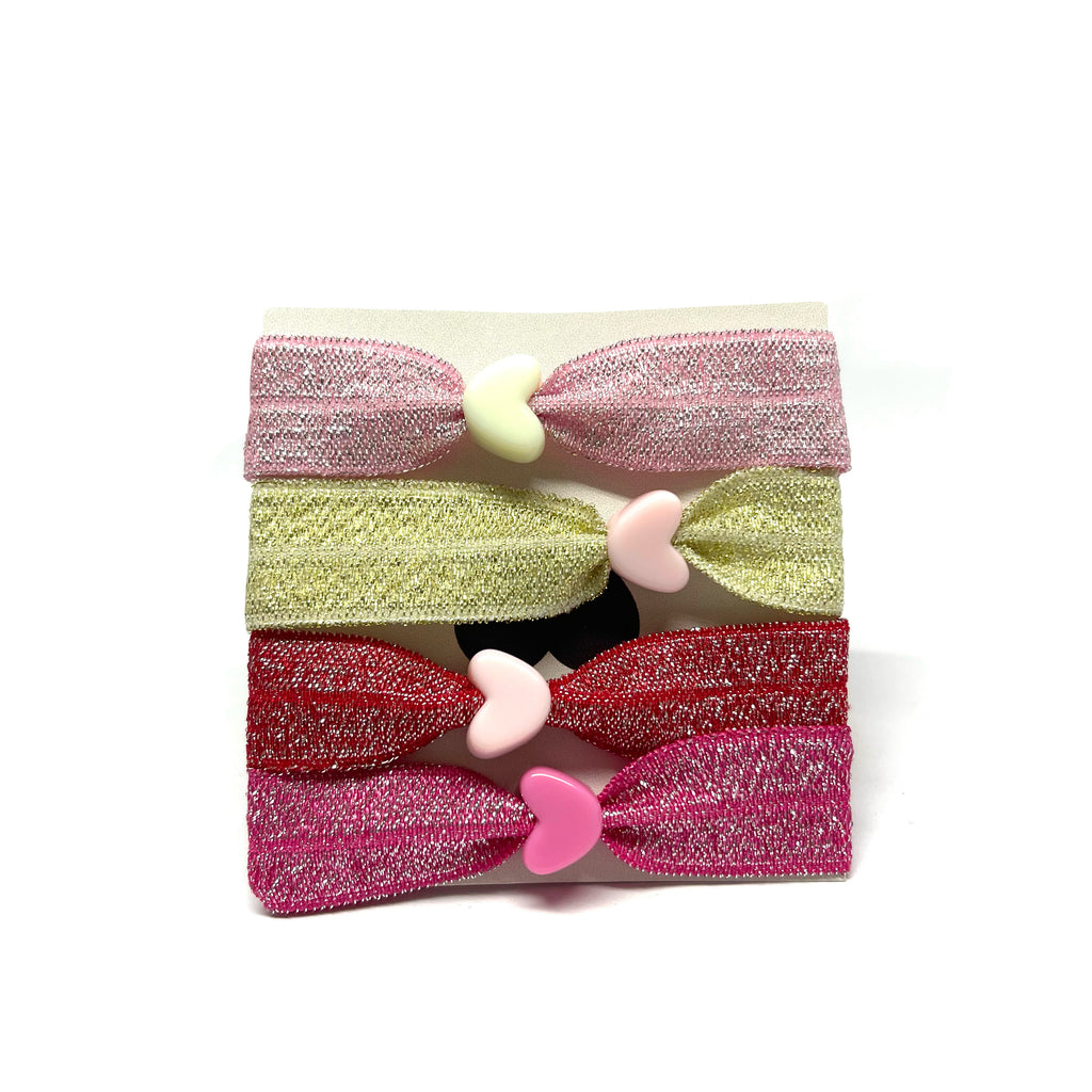 Bracelet ruban elastique coeur