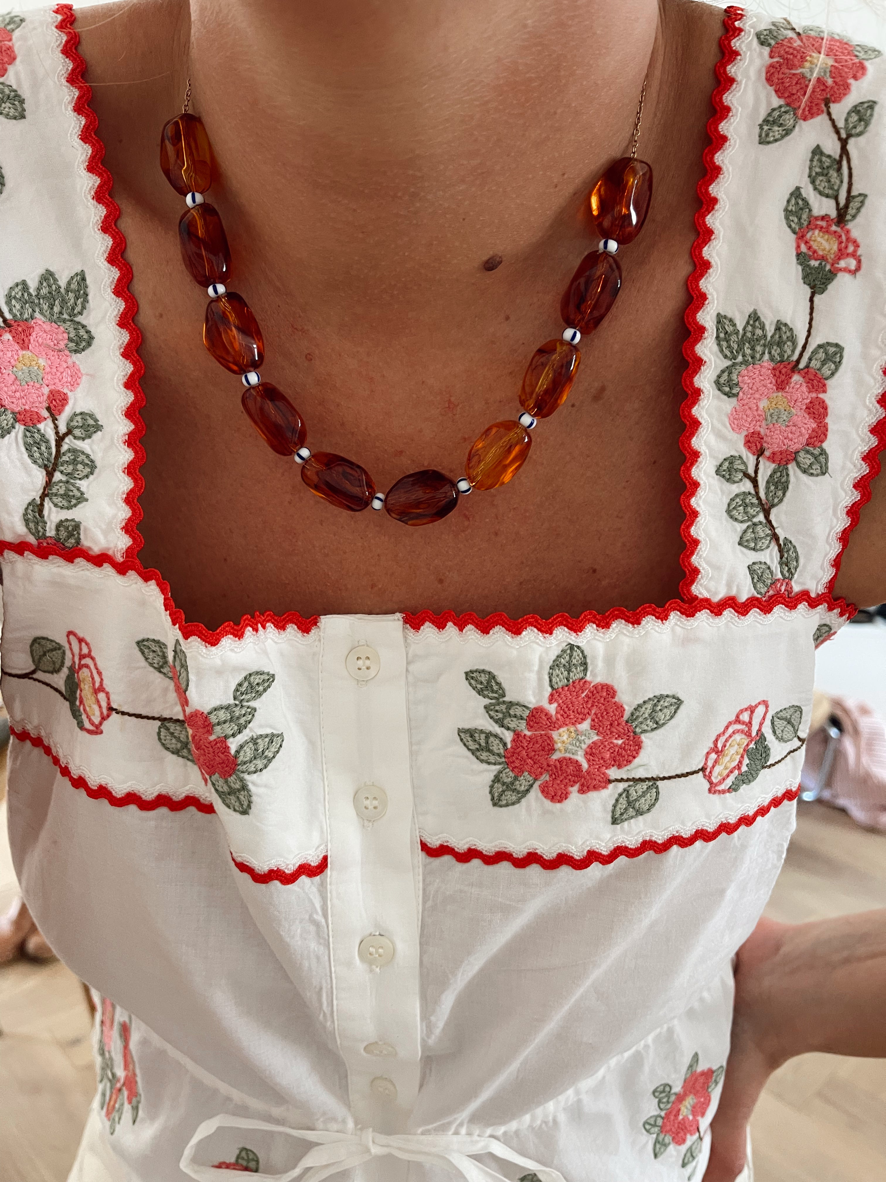 Collier Marcel - marron