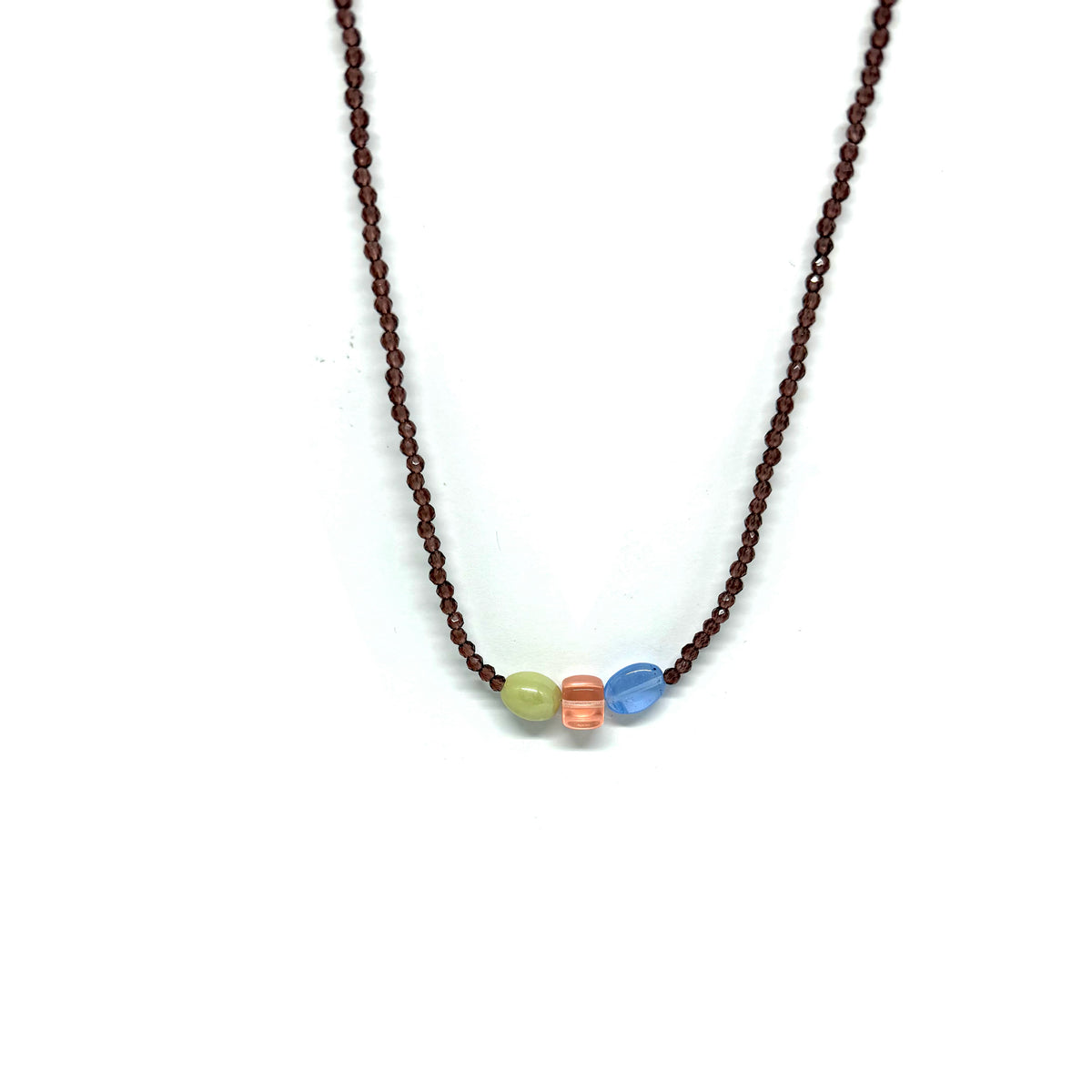 Collier Perrine - aubergine