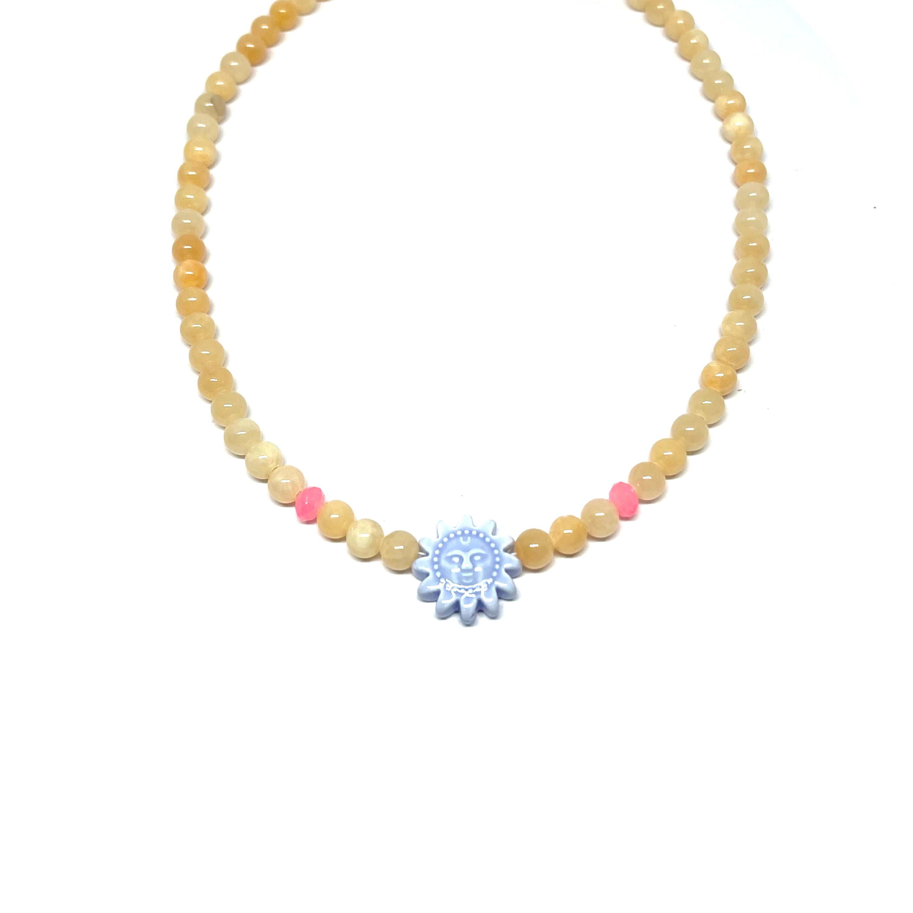 Collier Solemio - bleu ciel
