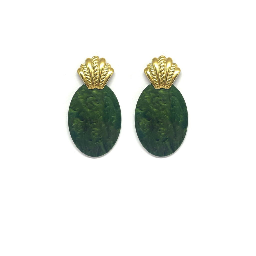 Boucles d'oreilles Paula - vert