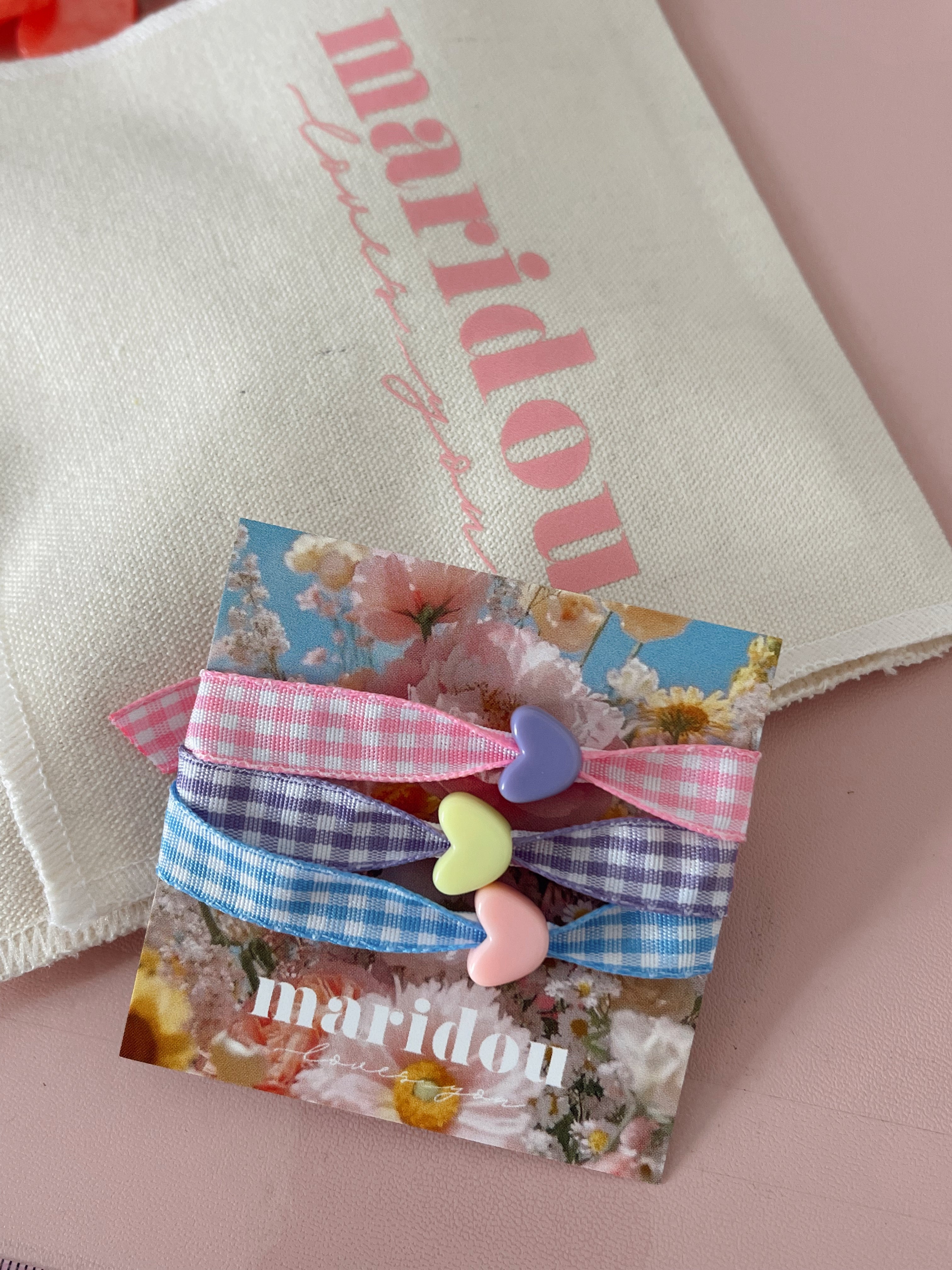 Bracelet vichy coeur