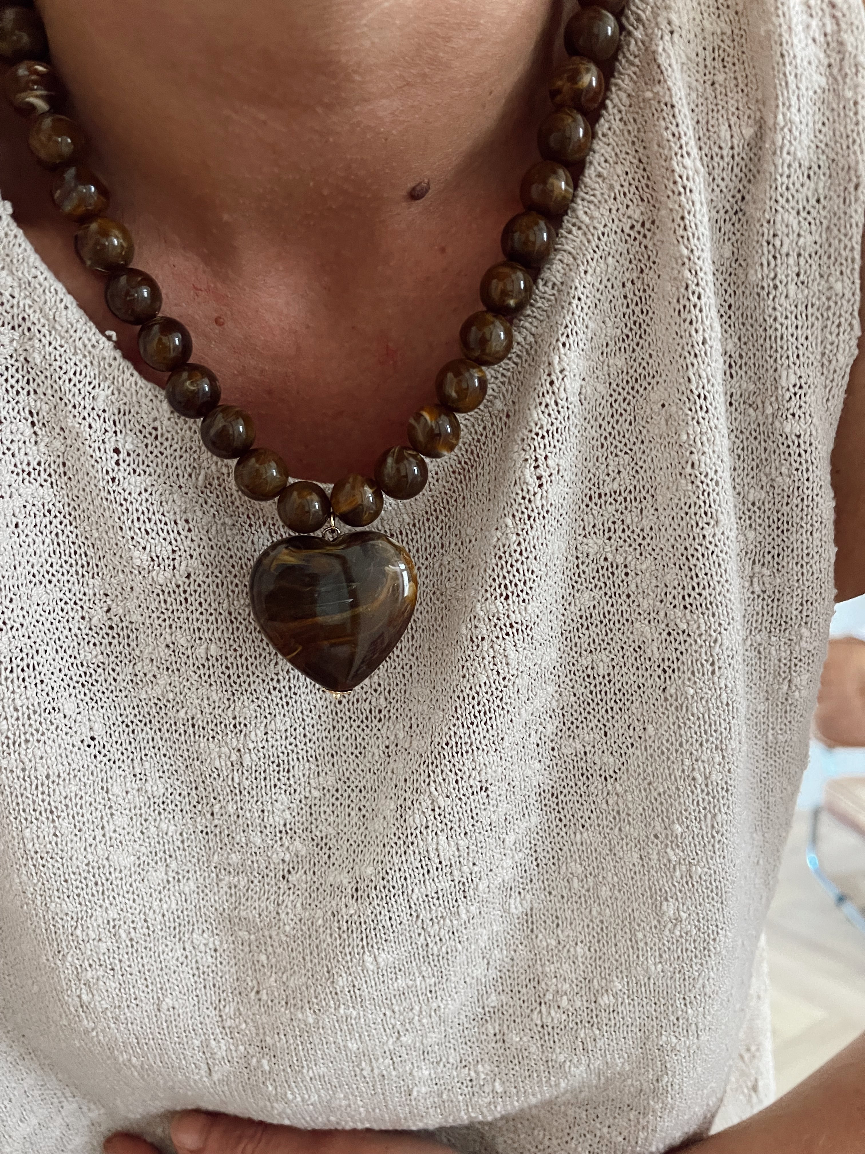 Collier Gabriel - chocolat