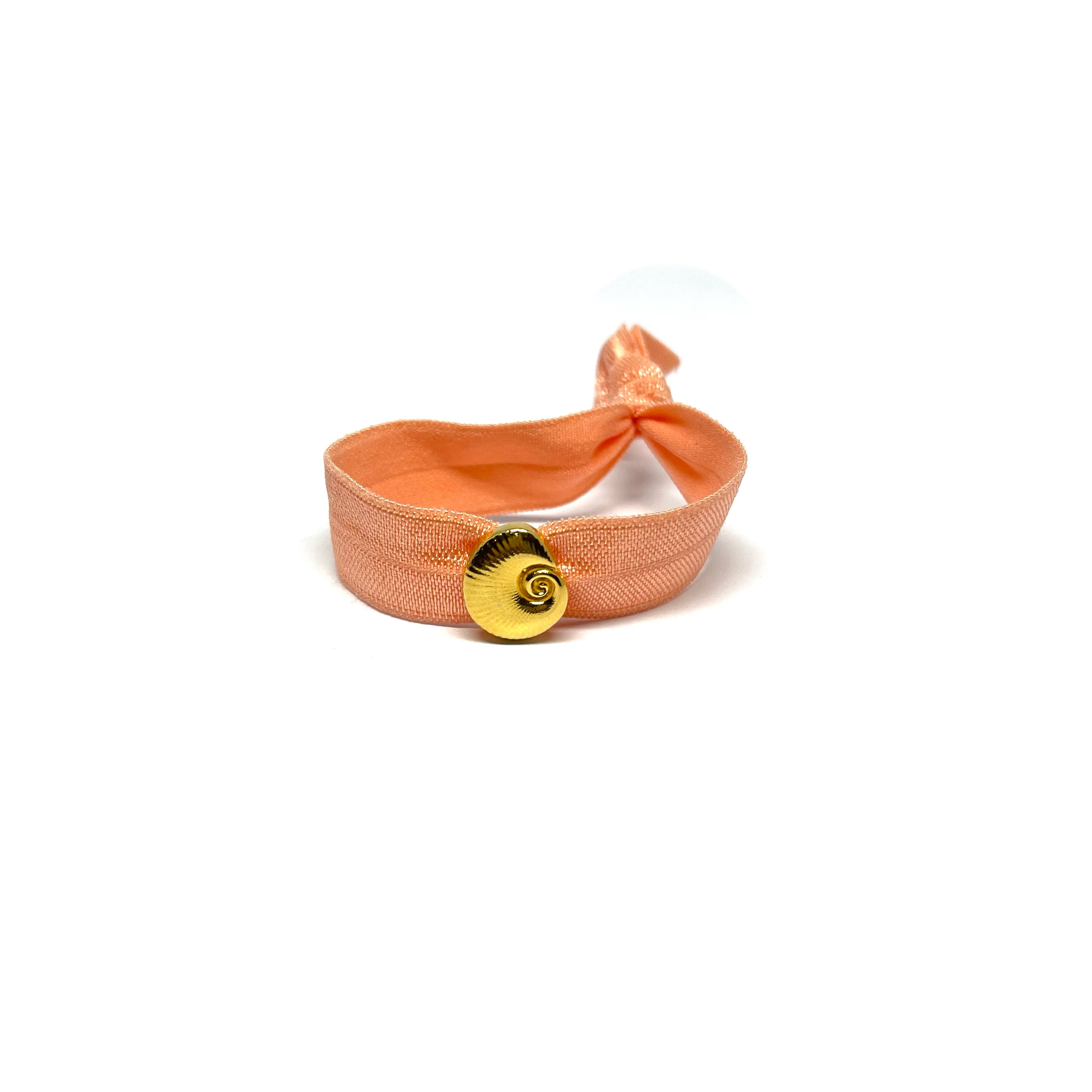 Bracelet ruban elastique or