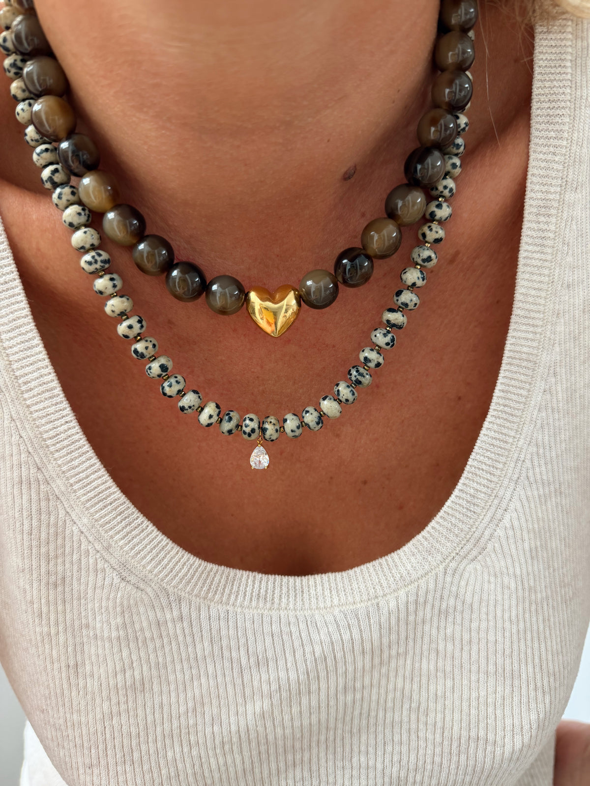 Collier Martin - taupe
