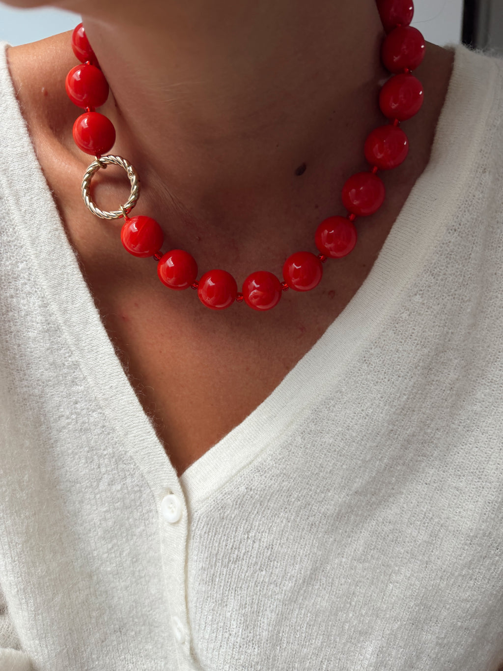 Collier Alphonse - rouge