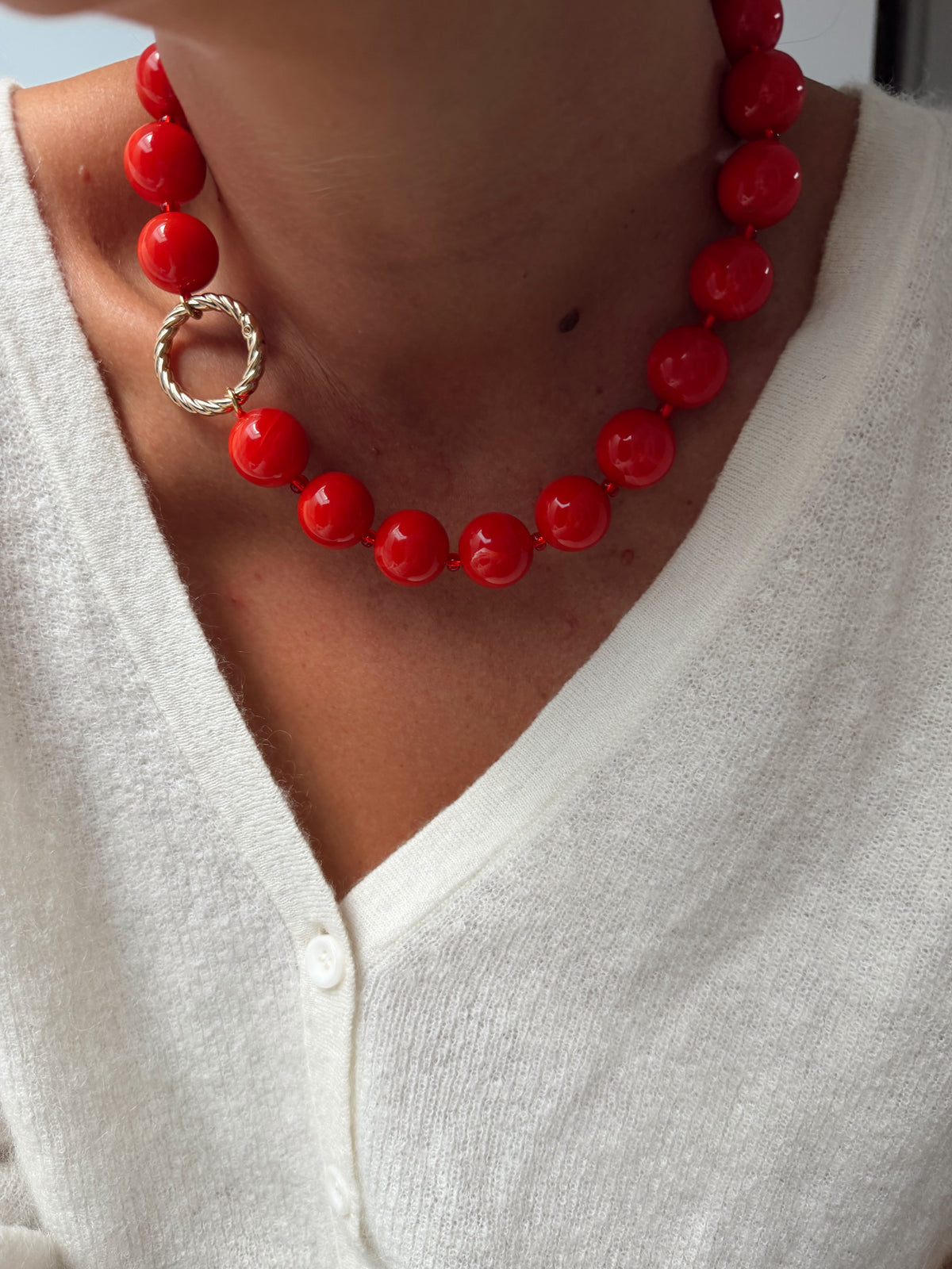 Collier Alphonse - rouge