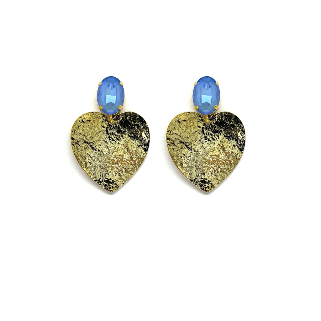 Boucles d'oreilles Daphné - bleu