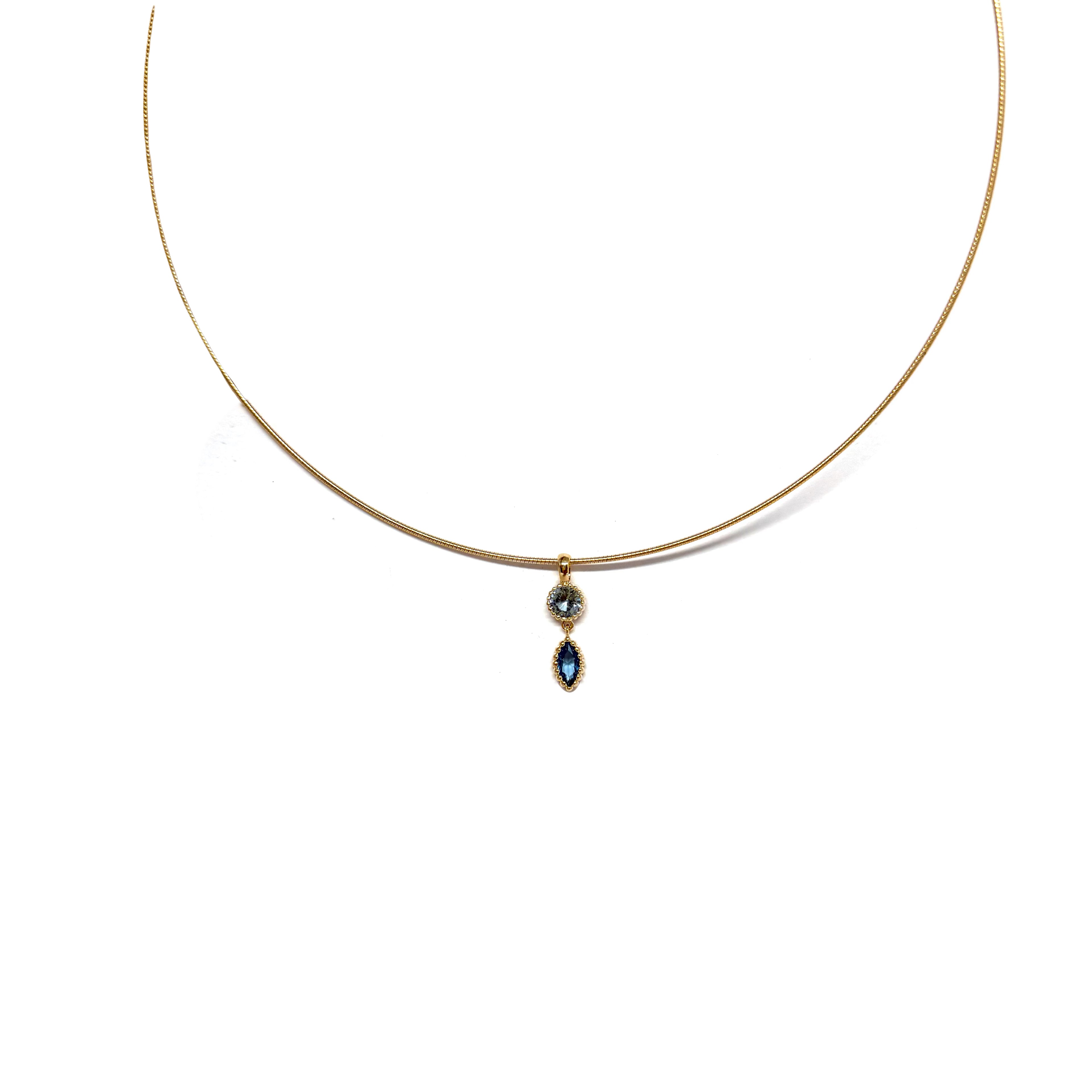 Collier Suzanne - pendentif goutte eau