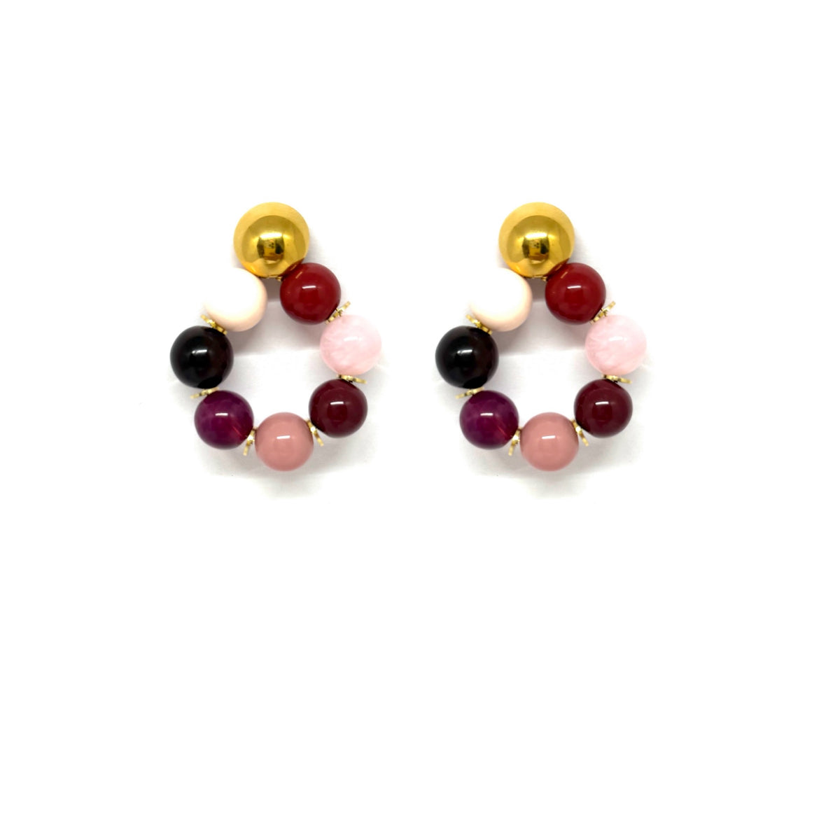 Boucles d'oreilles Ava - Rose