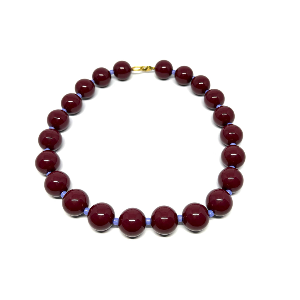 Collier André - bordeaux ciel