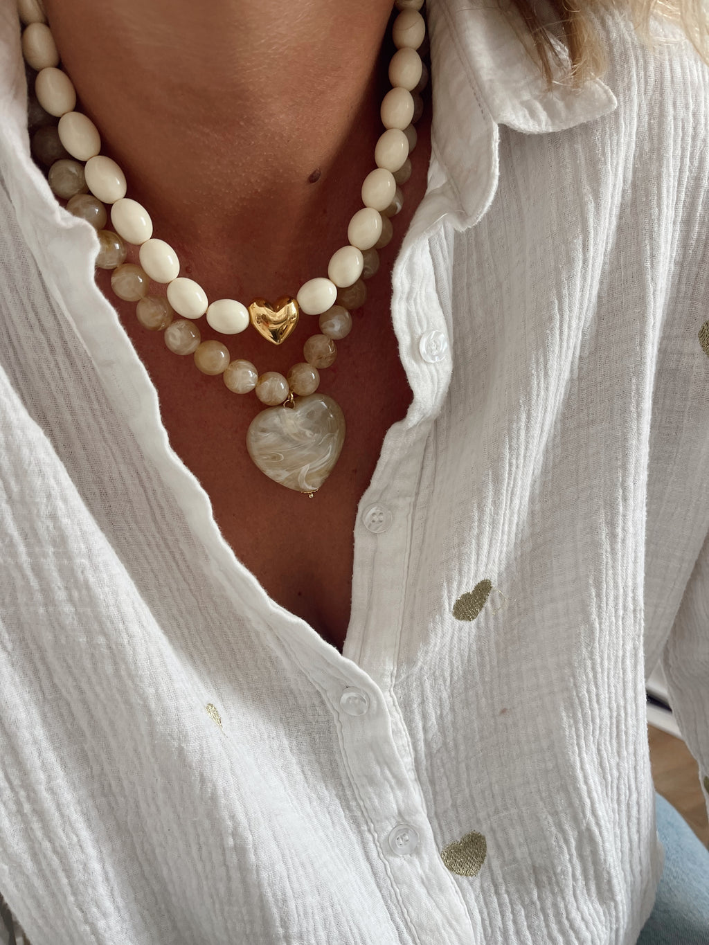 Collier Gabriel - ecru