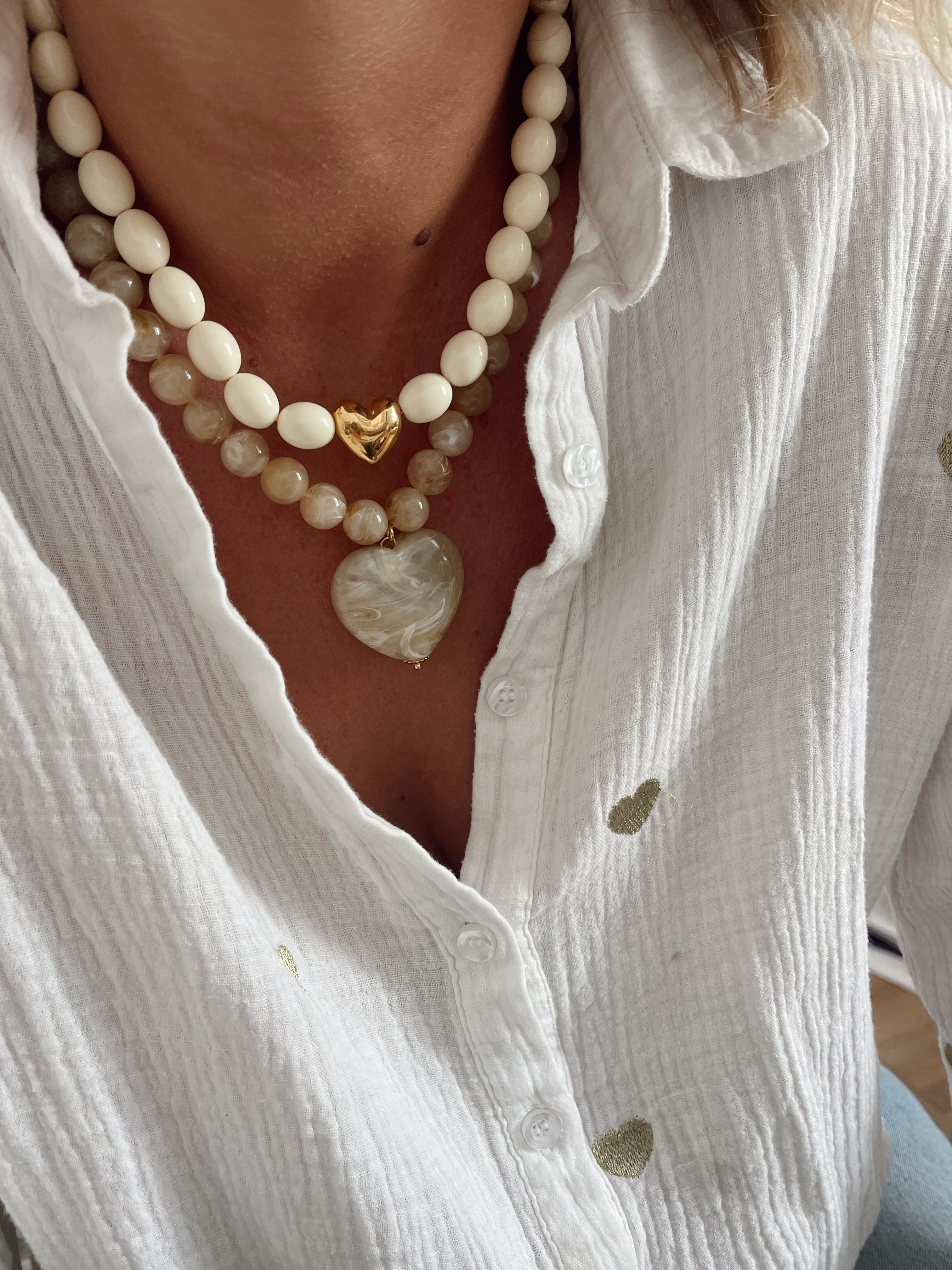 Collier Martin - blanc