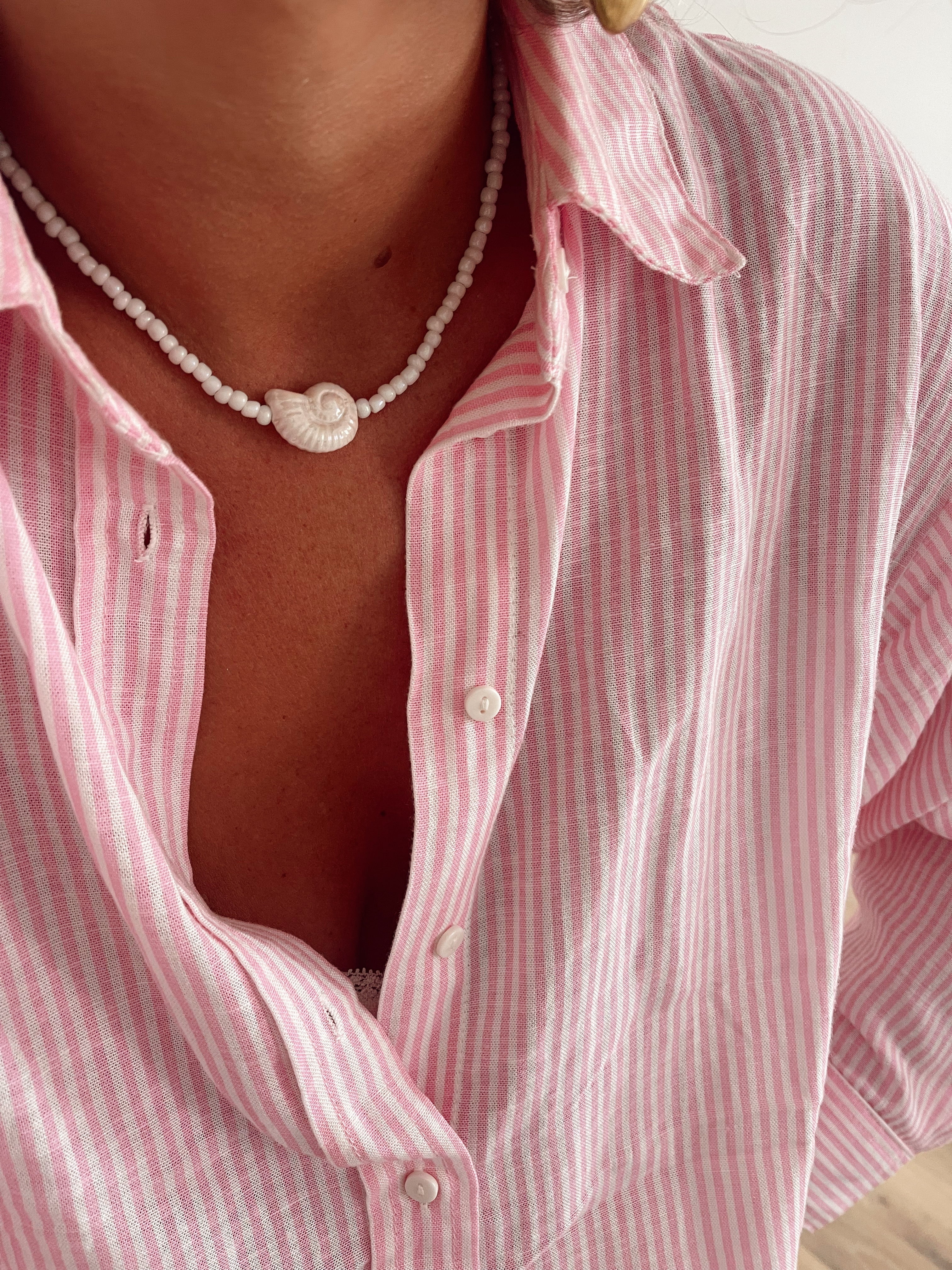 Collier Concha - blanc