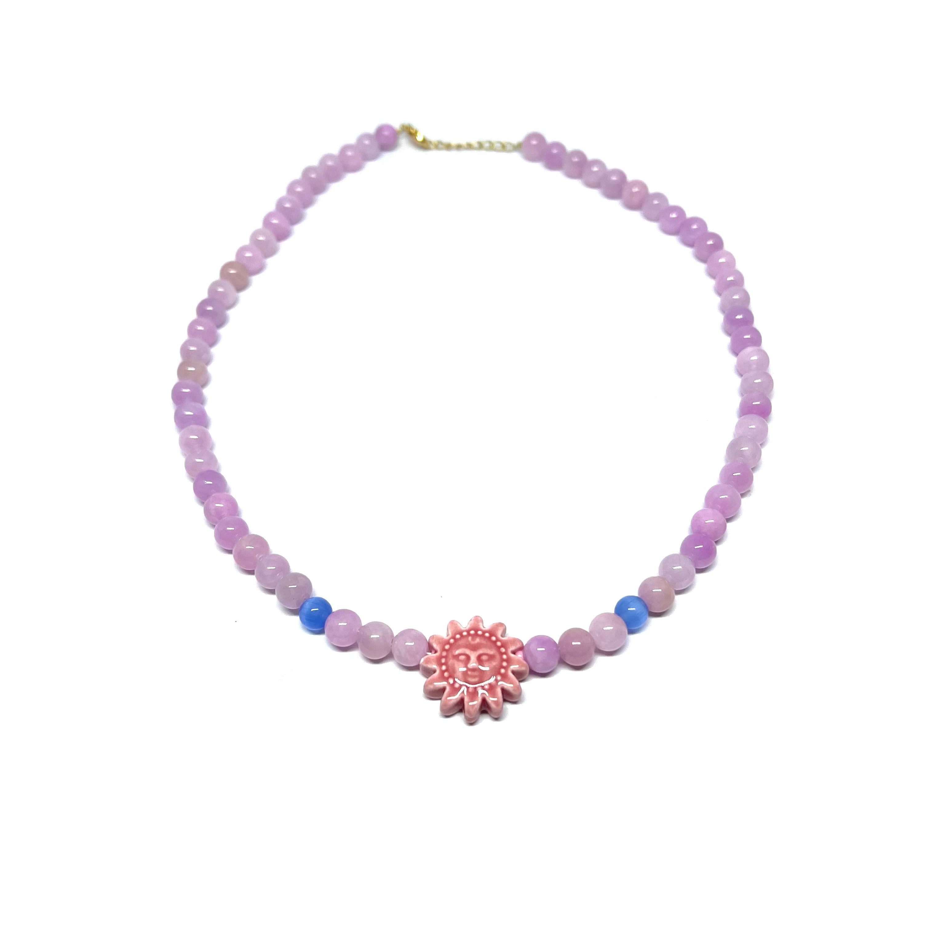 Collier Solemio - magenta