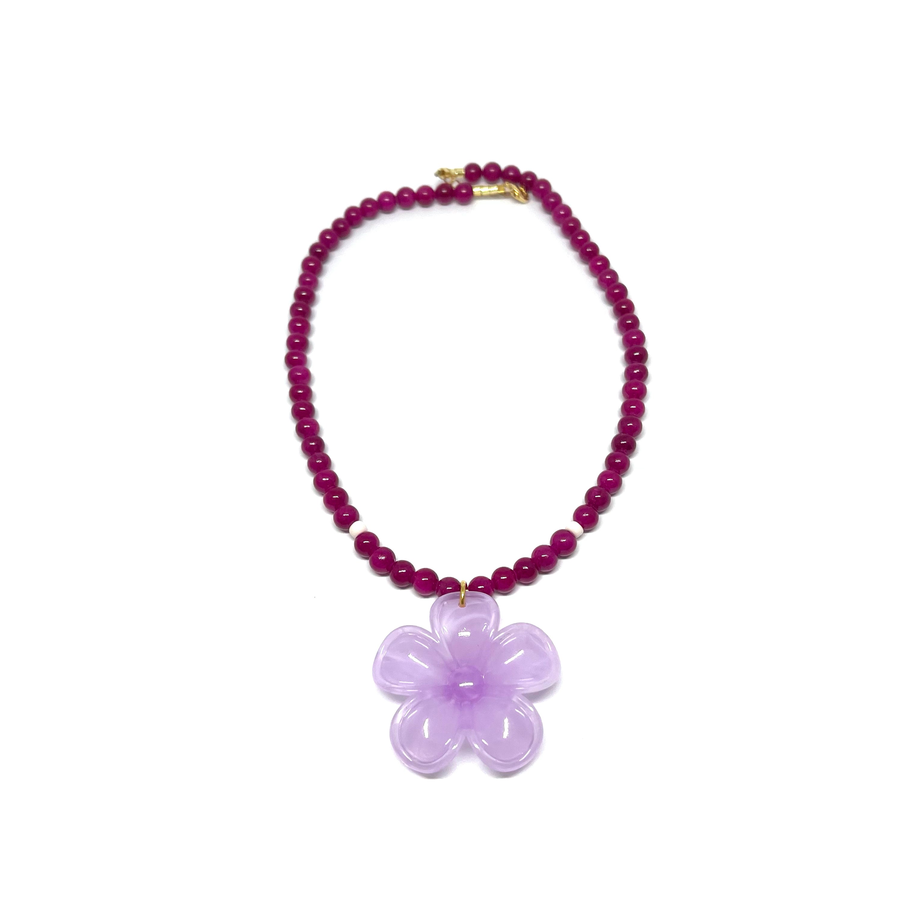 Collier Flor - violet