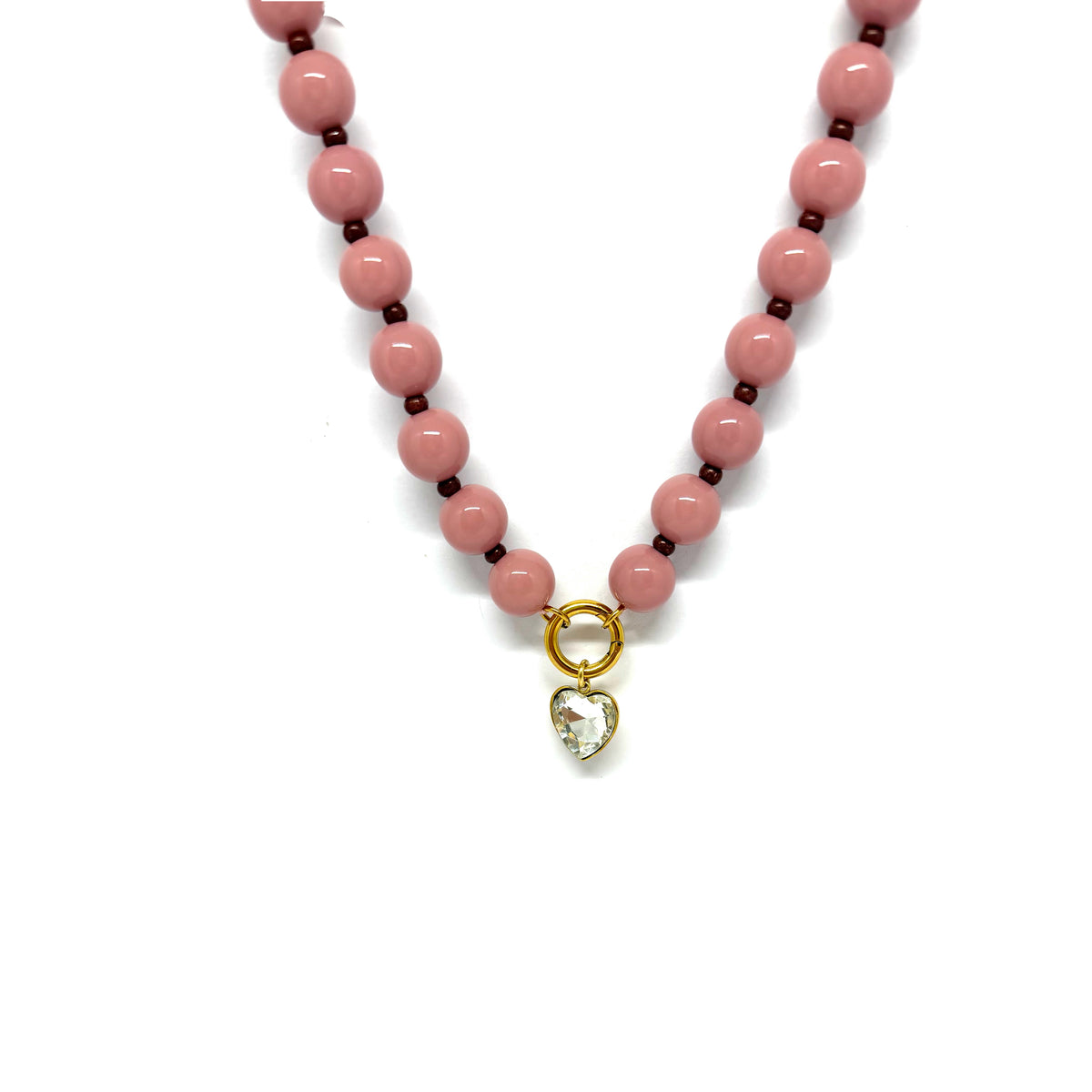 Collier Alfred - vieux rose