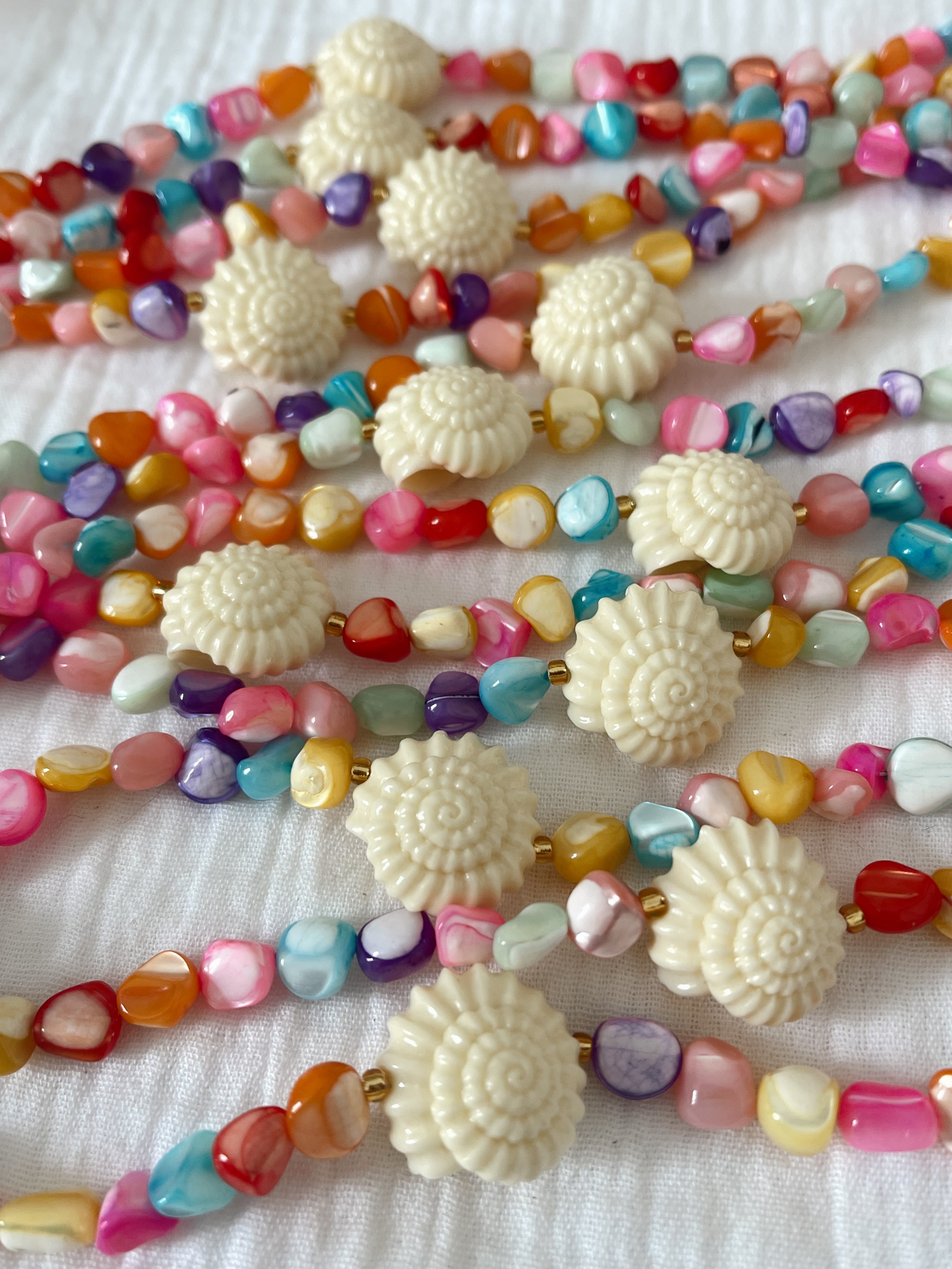 Collier coquillage commande Sandra