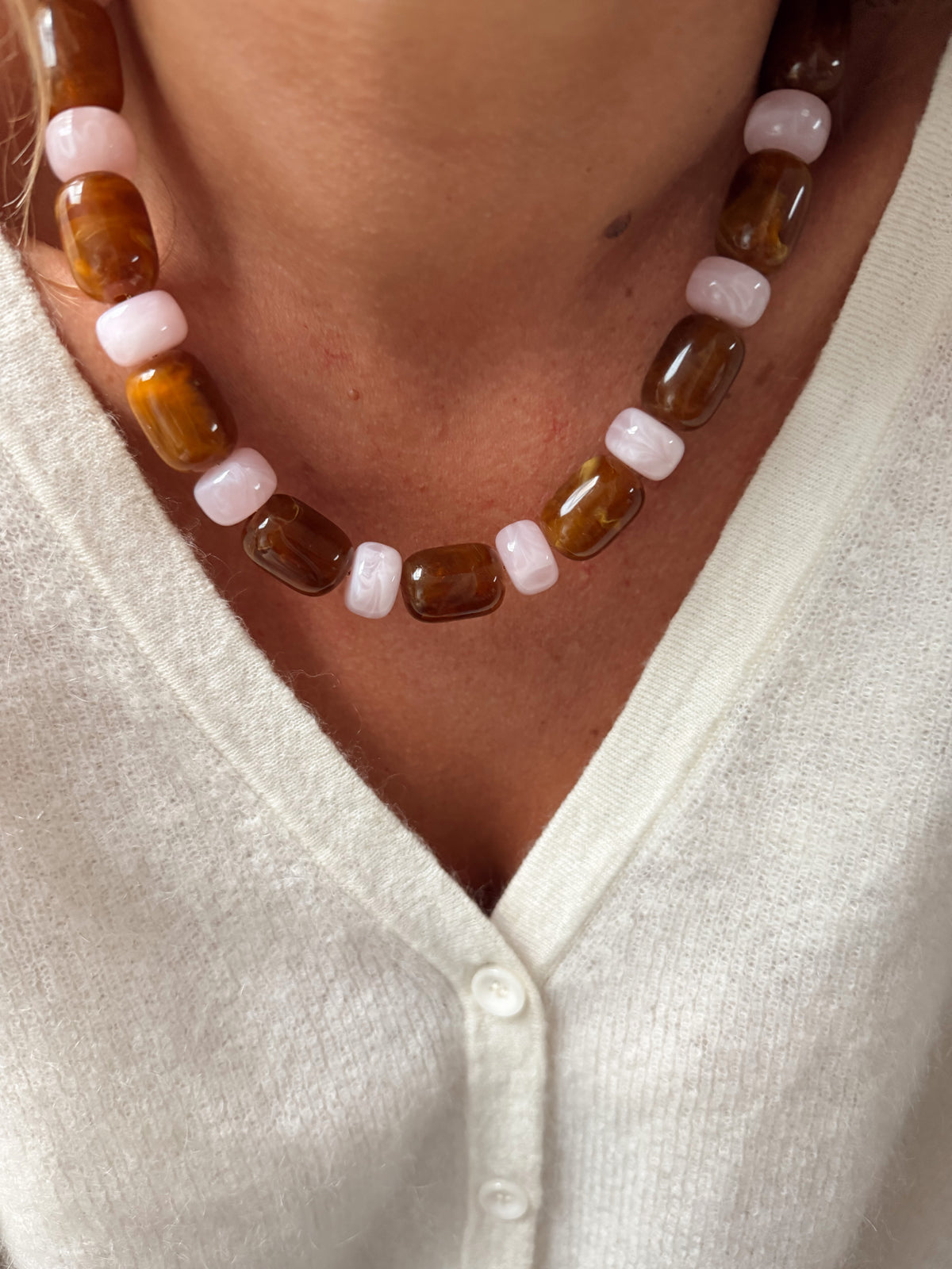 Collier Basile - marron