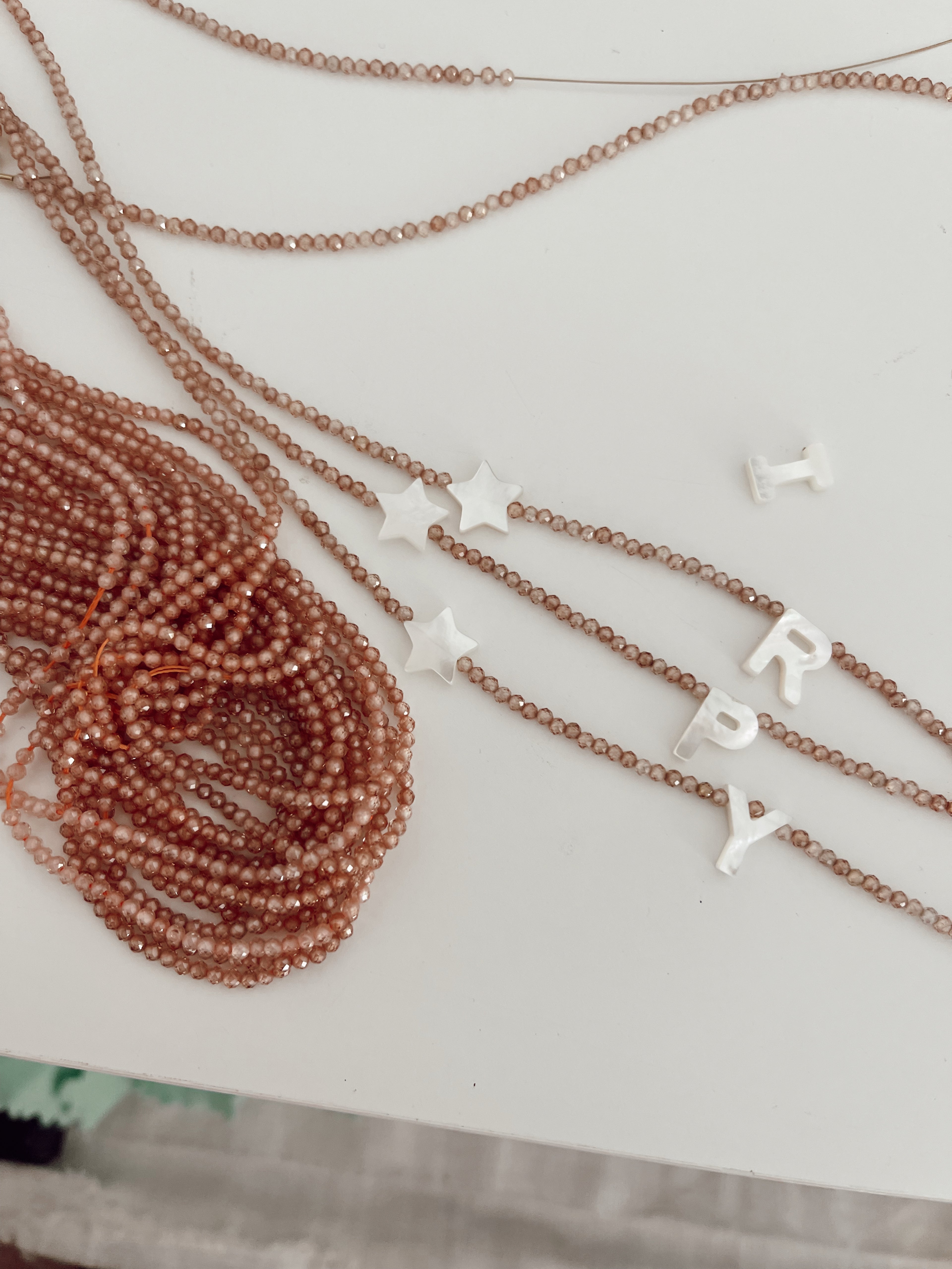 Collier lettre & étoile