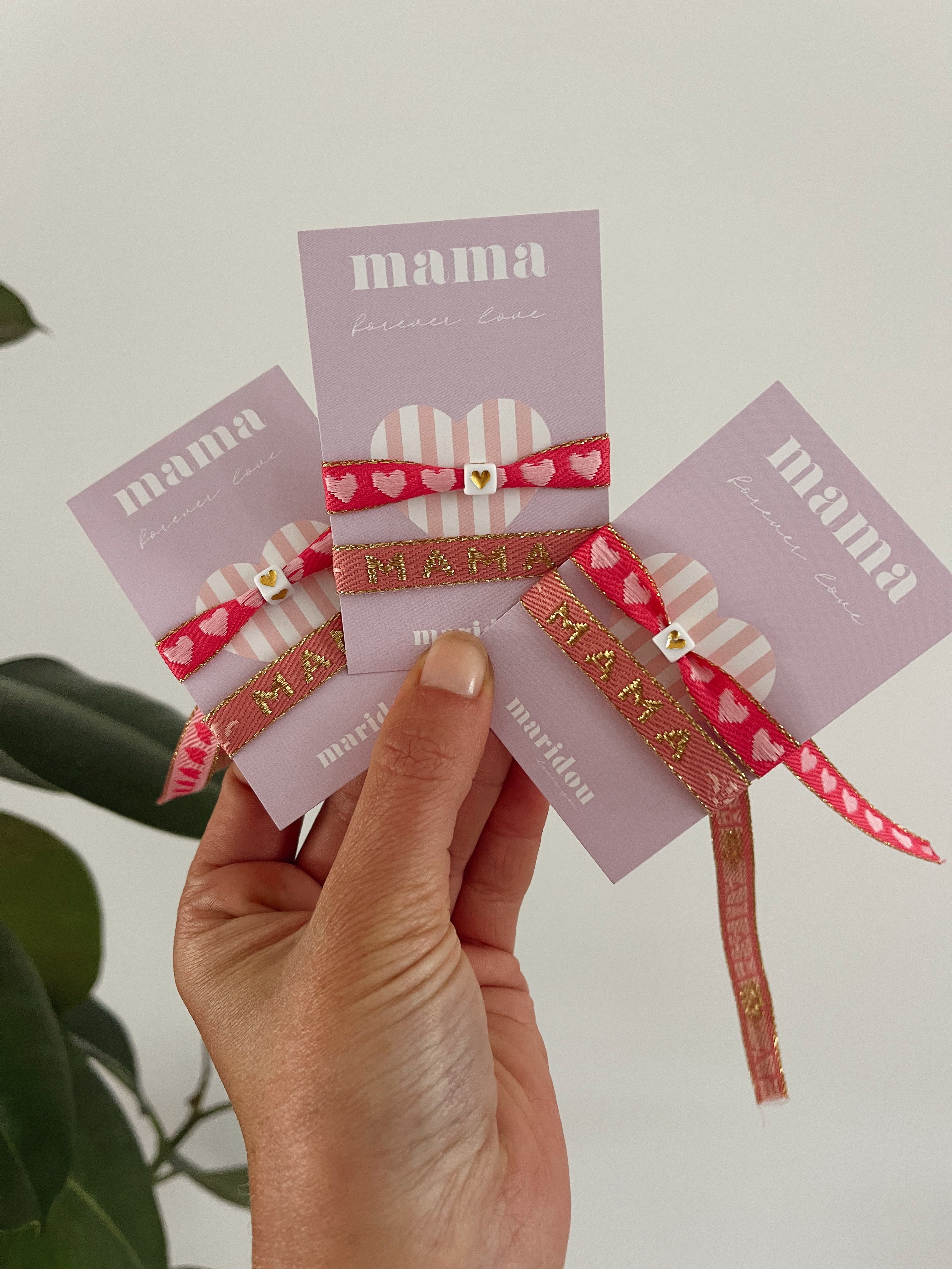 Duo bracelets ruban mama 💕