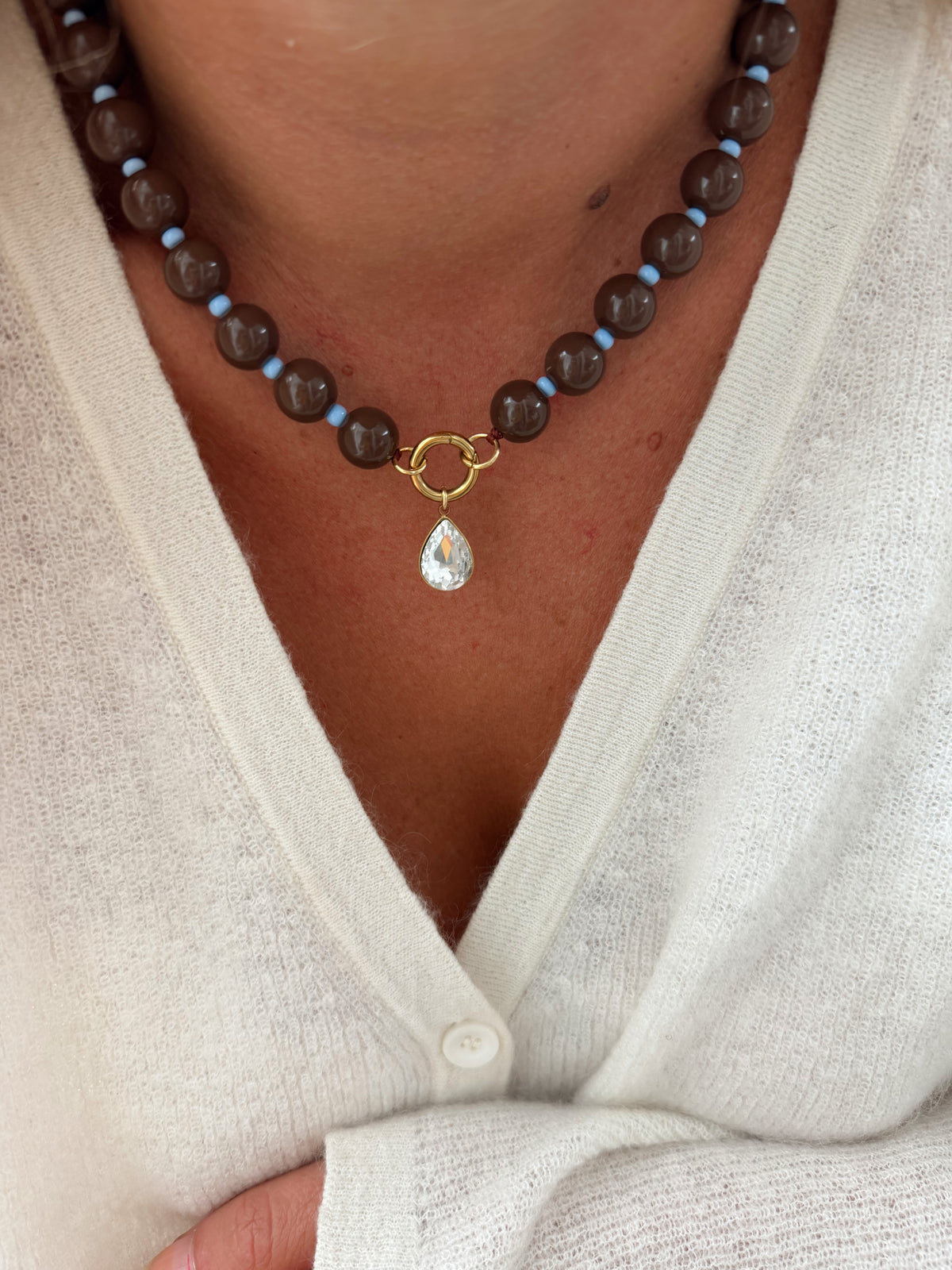 Collier Alfred - marron