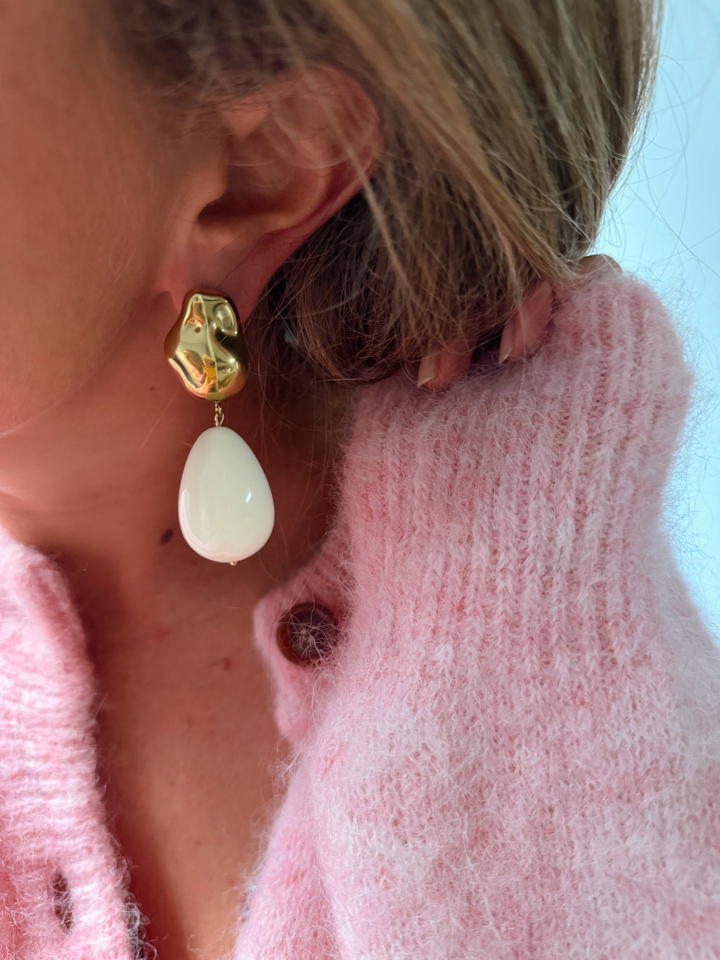 Boucles d’oreilles Abbie - blanc