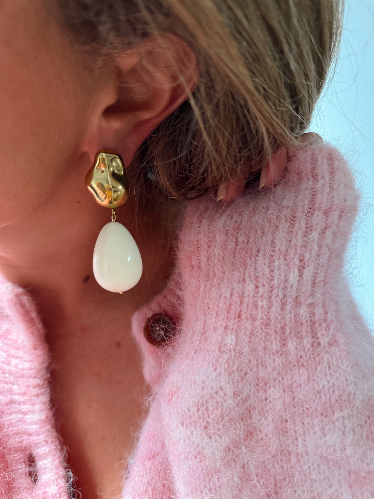 Boucles d’oreilles Abbie - blanc