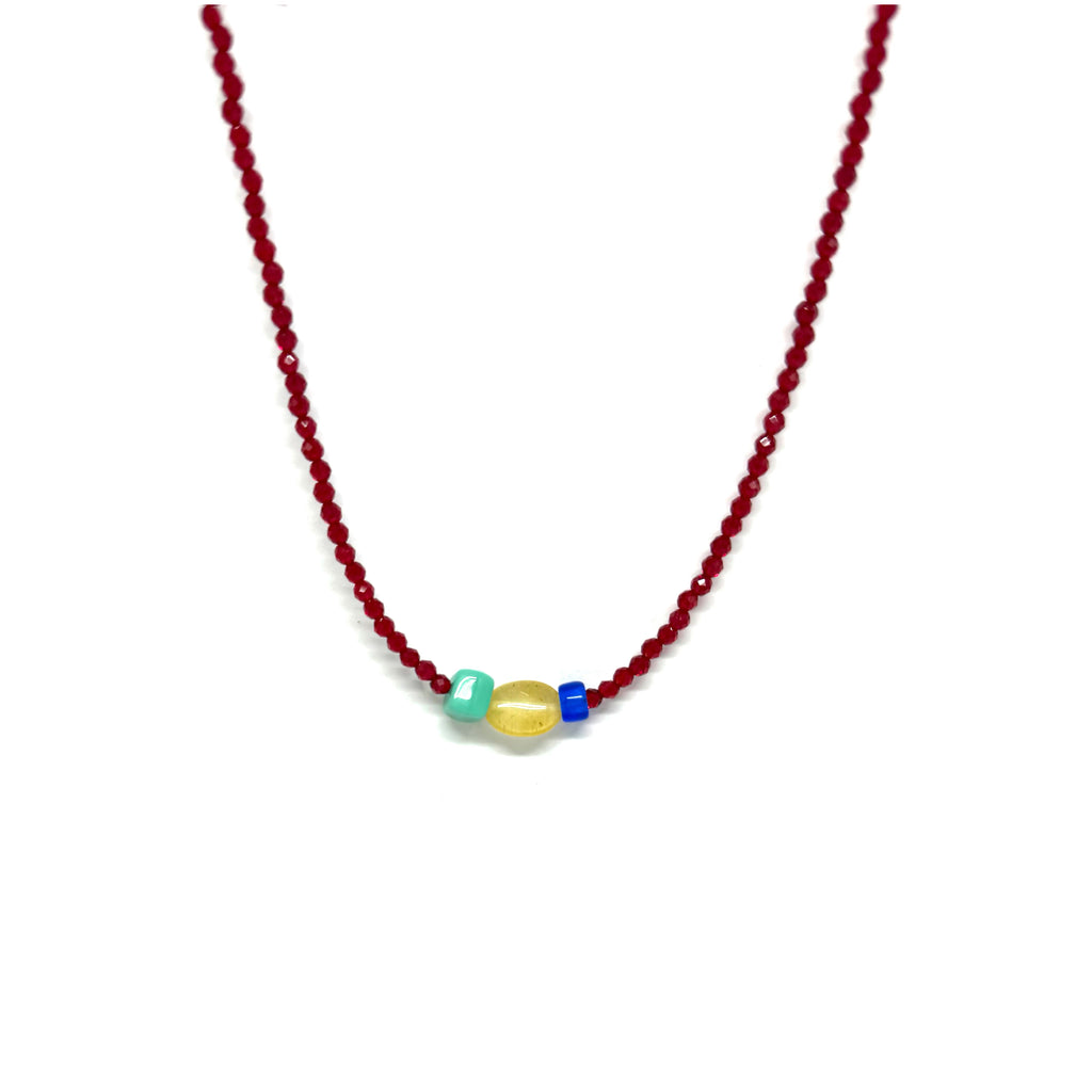 Collier Perrine - rouge