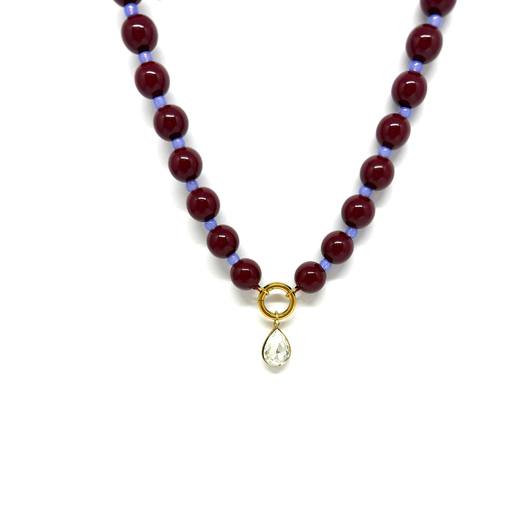 Collier Alfred - aubergine