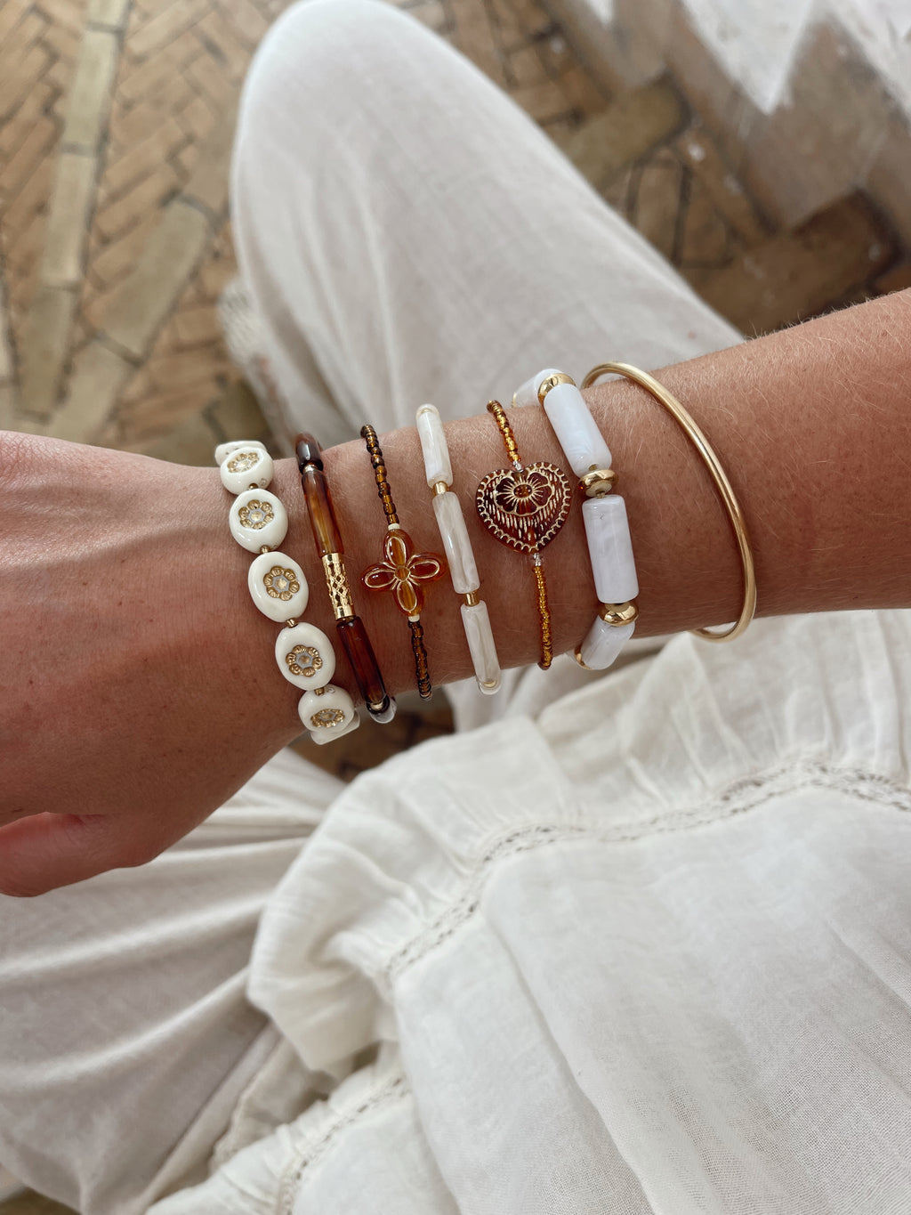 Bracelet Gary - blanc