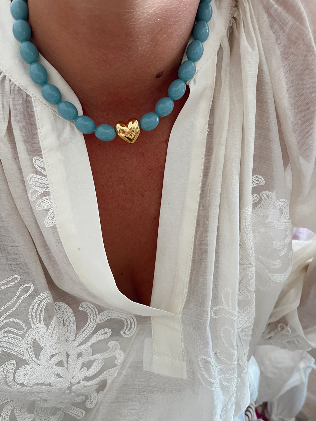 Collier Martin - bleu