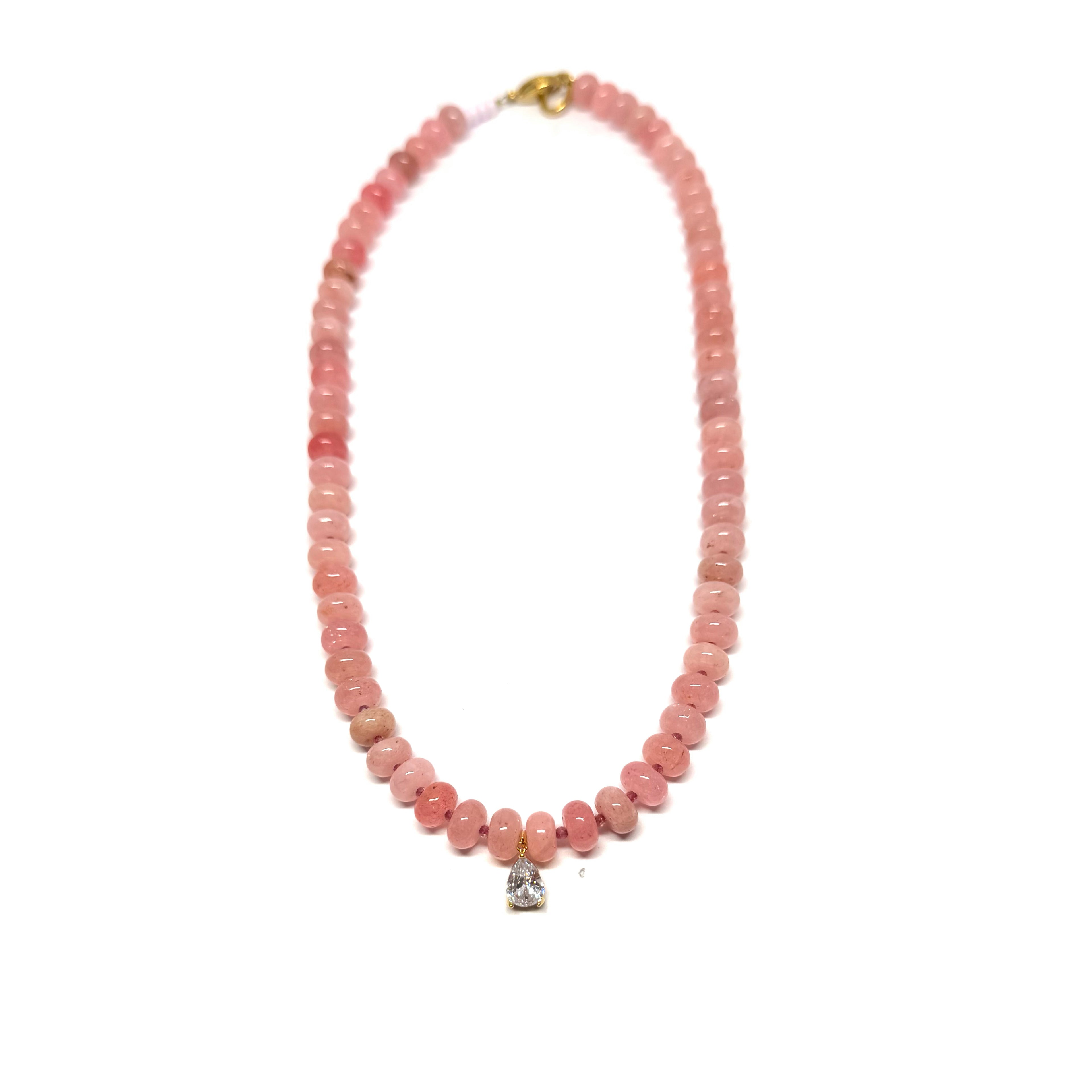 Collier Diane - Jade rose